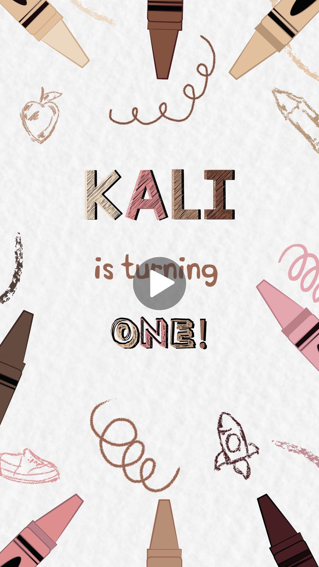 crayon birthday invitations​