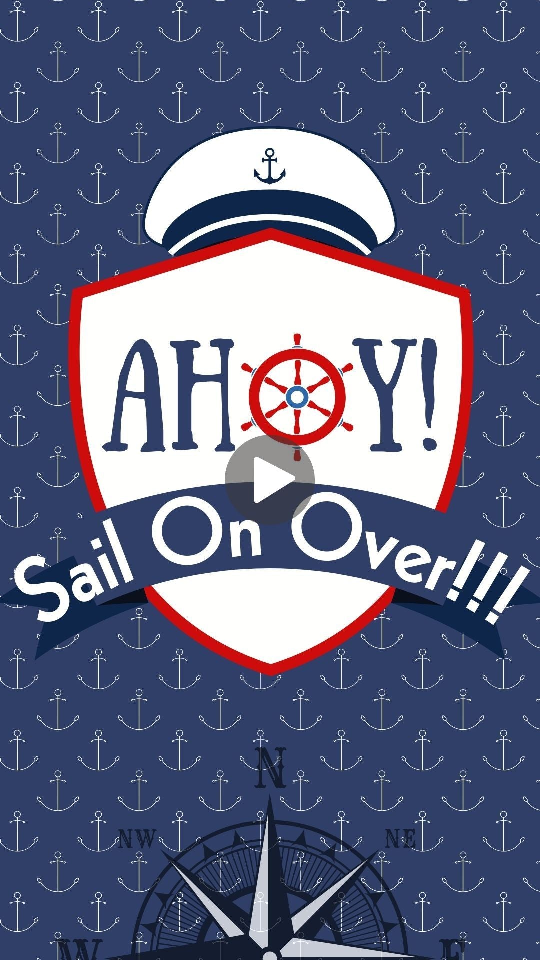 Sailor Birthday Video Invitation - Sailor Theme Party Invite | Miami Invite