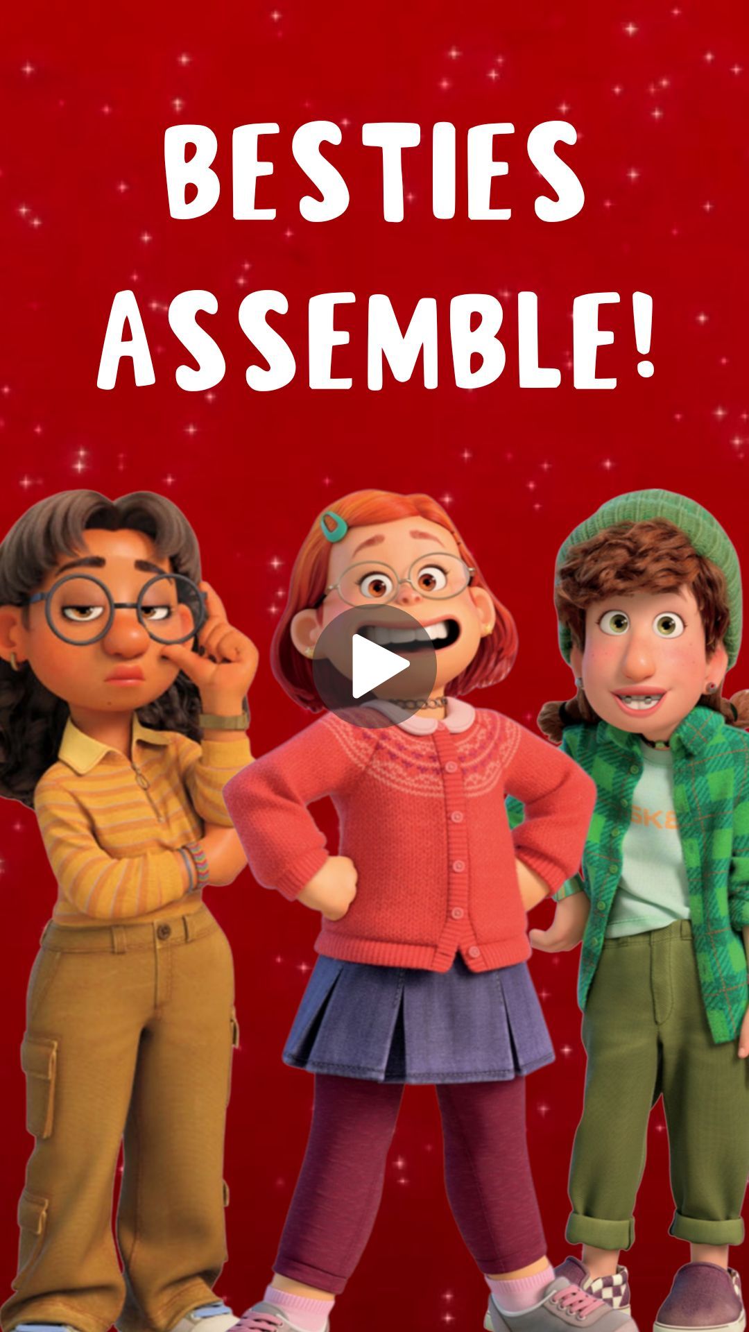 Invitación en vídeo de cumpleaños de Turning Red - Invitación a fiesta digital con tema Turning Red