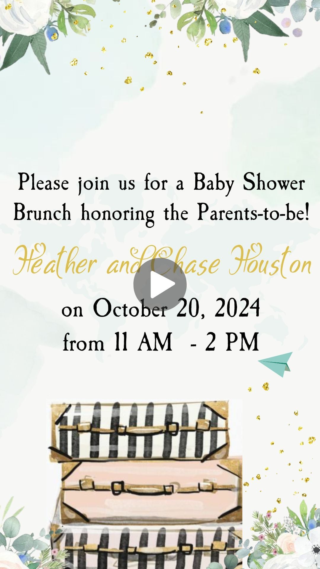 travel theme birthday invitation​