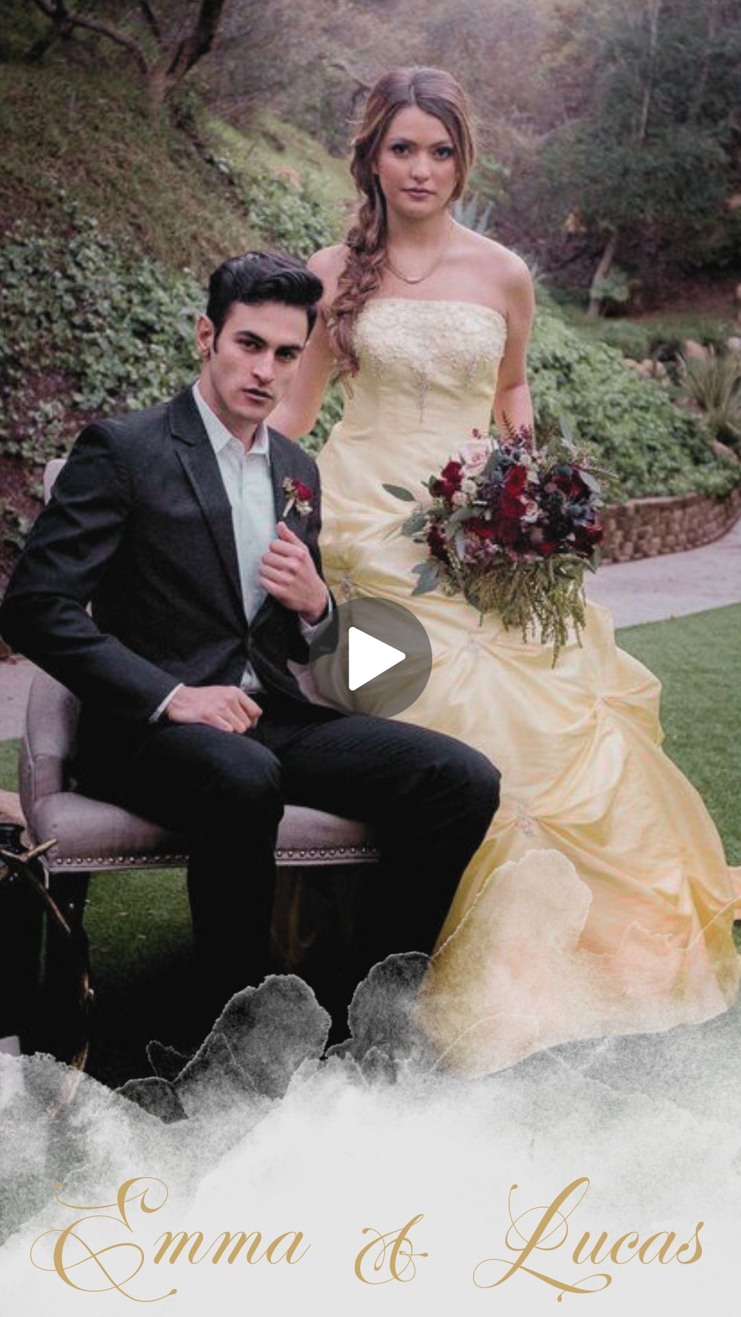 Beauty and The Beast Eternal &amp; Pure Wedding Invitation - True Love Blooms Like the Rose - Save the Date