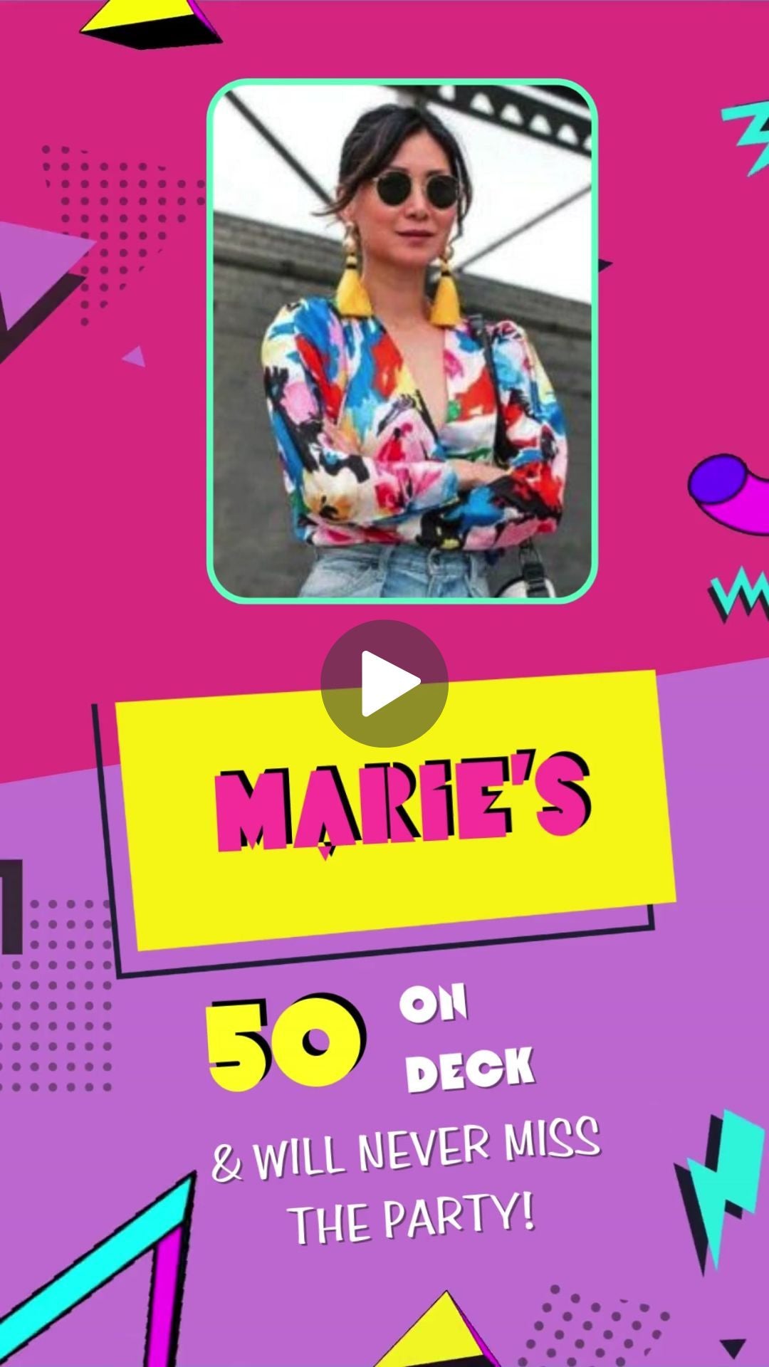 80’s Made Me, 90’s Raised Me - Birthday Invite | Canva Template | Instant Download