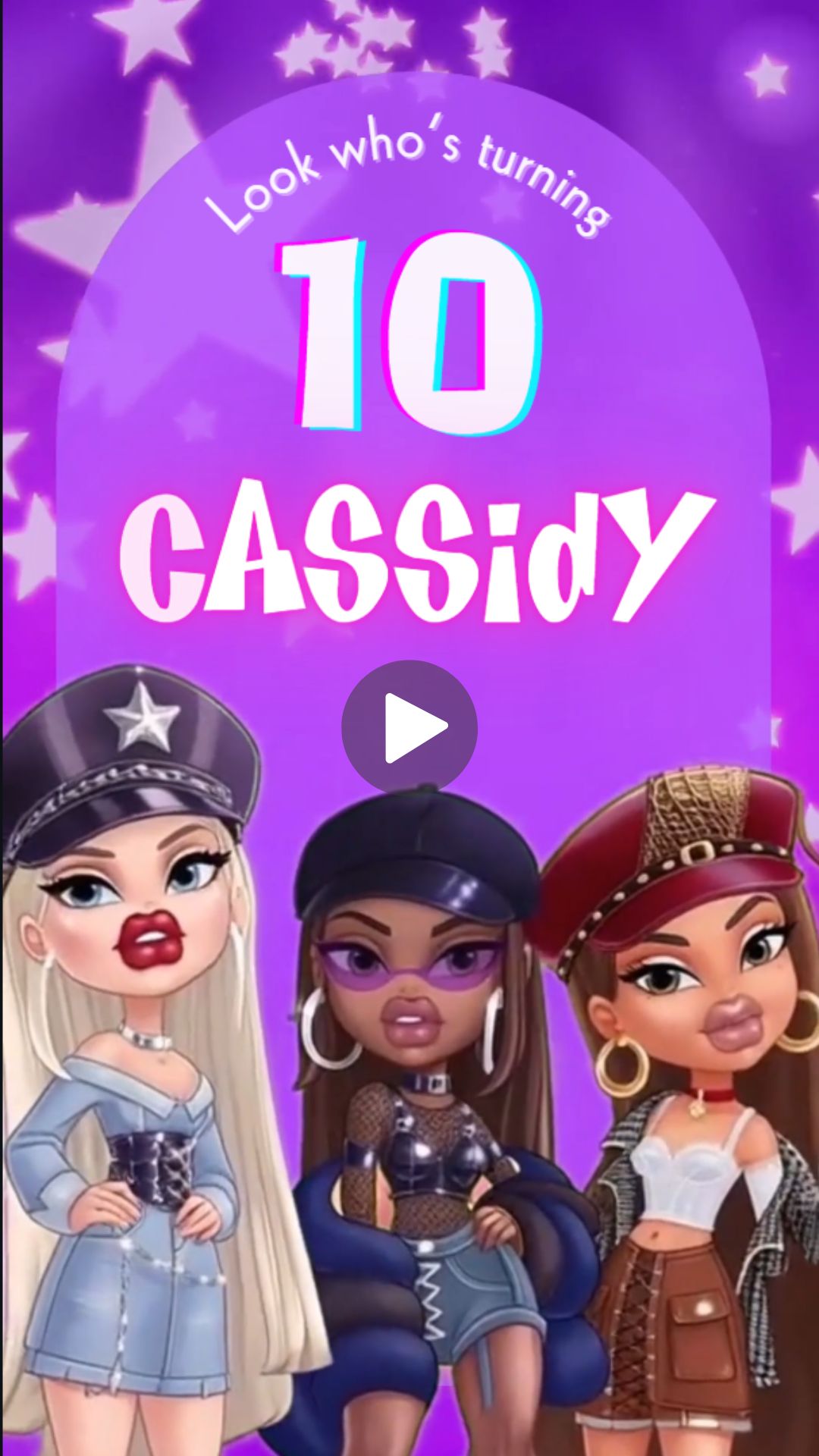 Bratz Birthday Animated Video Invitation | Canva Template | Instant Download