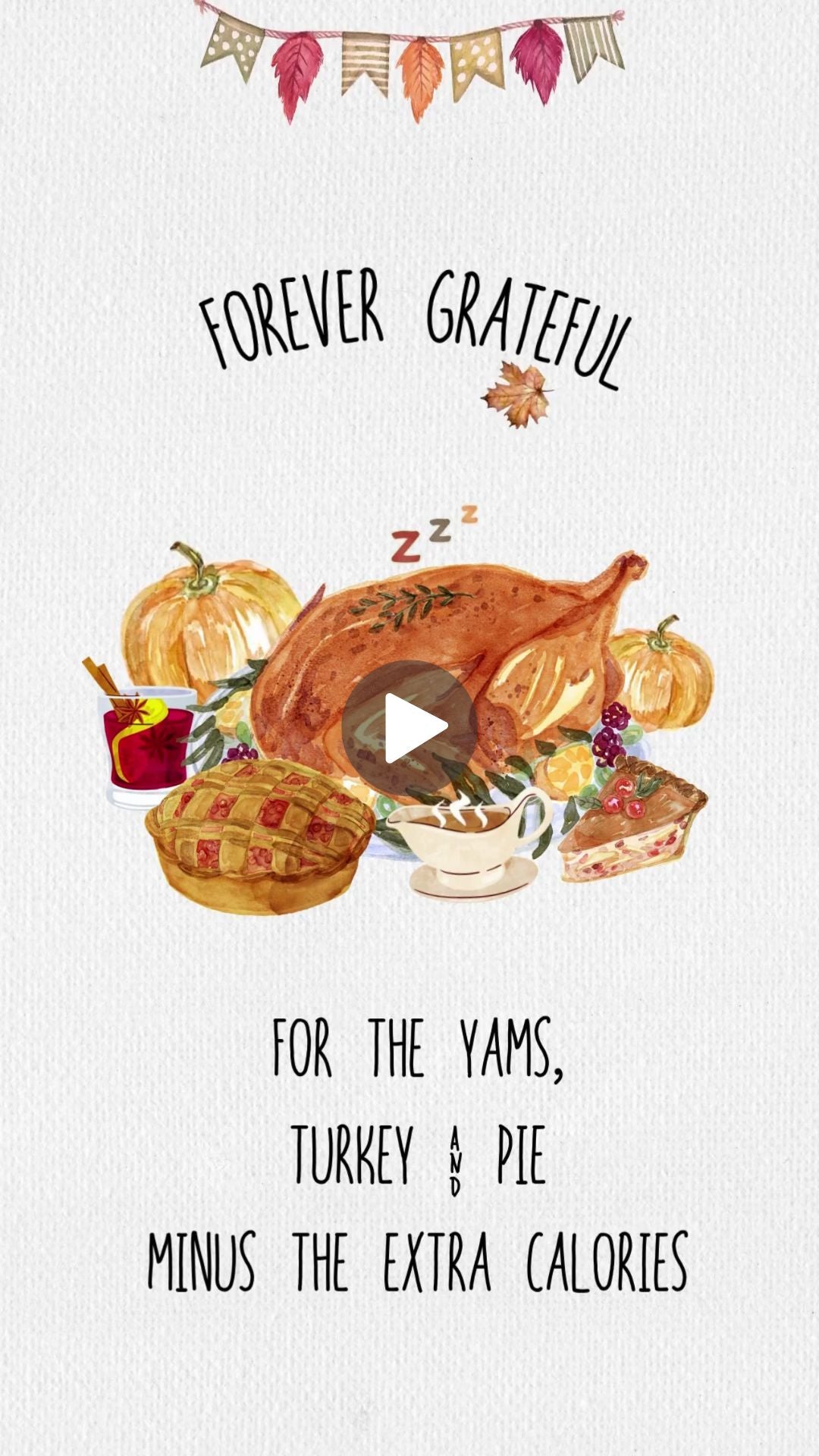 Funny Thanksgiving Greetings Video Invitation - Funny Thanksgiving Turkey Theme Digital Invite