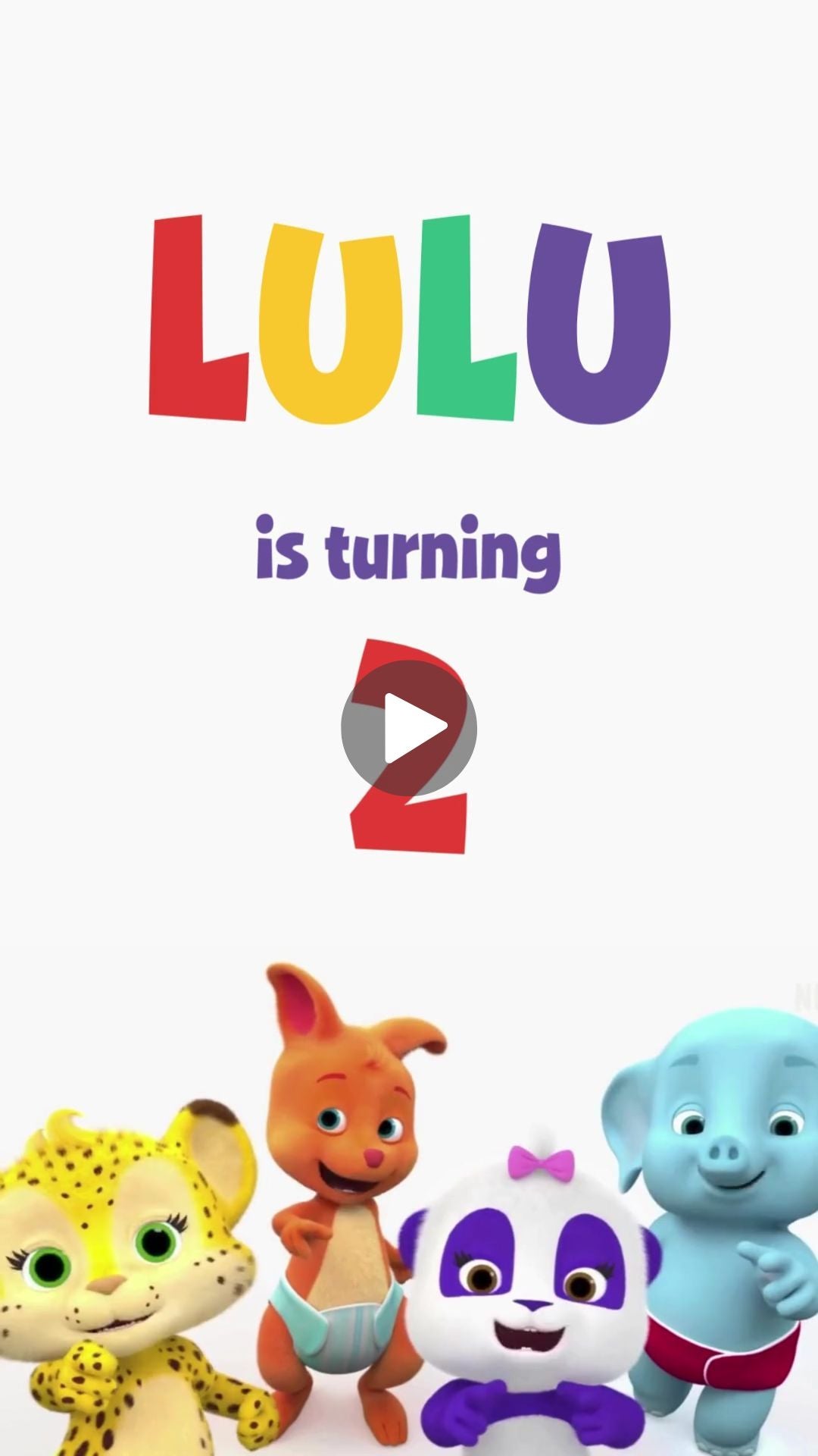 Word Party Birthday Animated Video Invitation | Canva Template | Instant Download