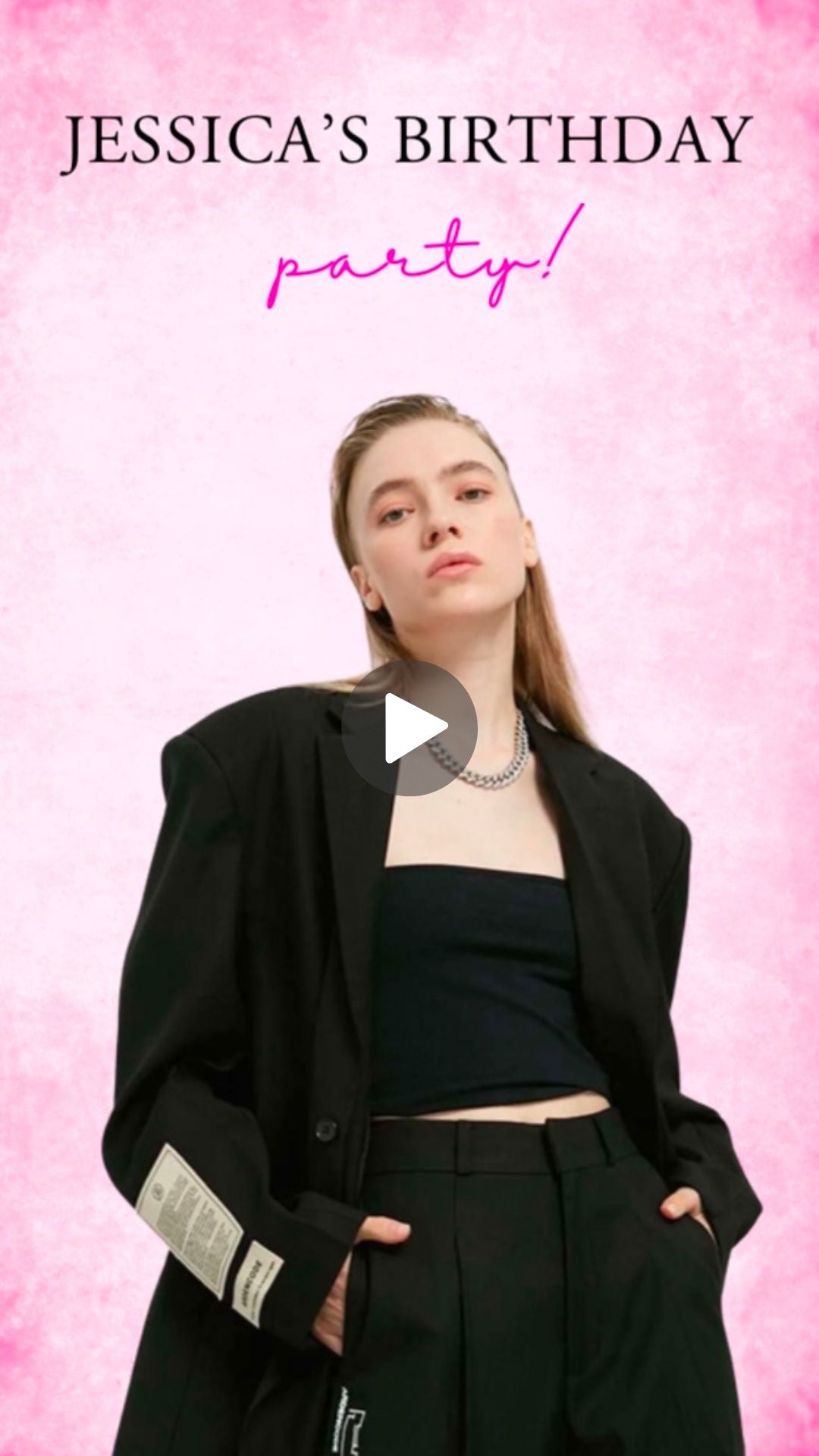 Sex and the City Birthday Animated Video Invitation | Canva Template | Instant Download