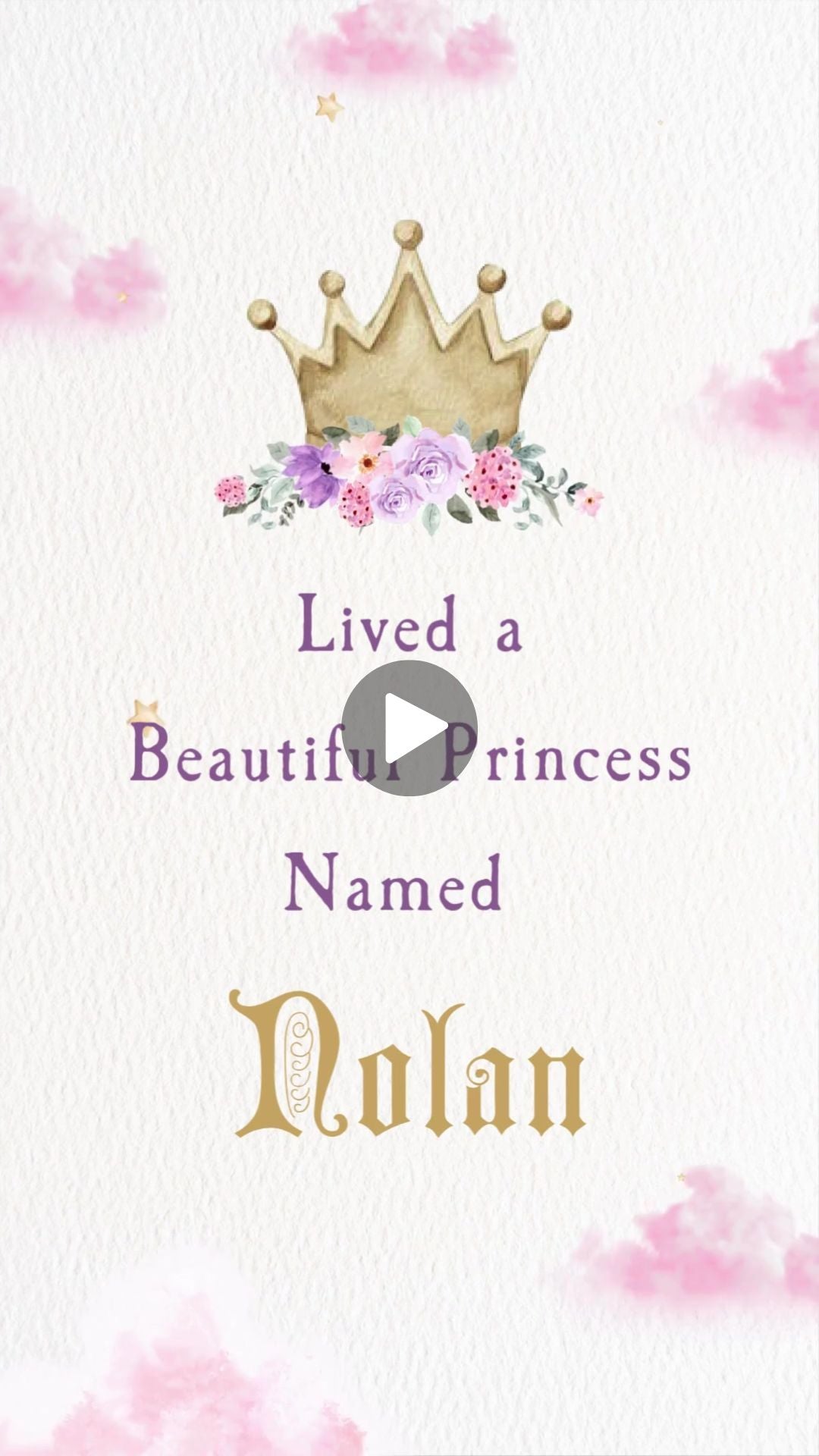 Once Upon A Time Birthday Animated Video Invitation | Canva Template | Instant Download