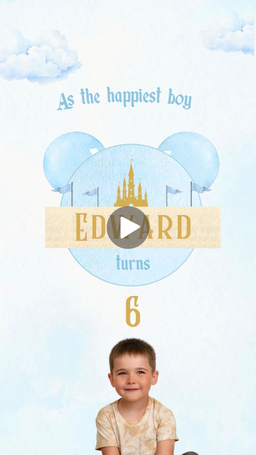 Magical Adventure Boy Birthday Party Video Invitation - Adventure Boy Magical Birthday Invite