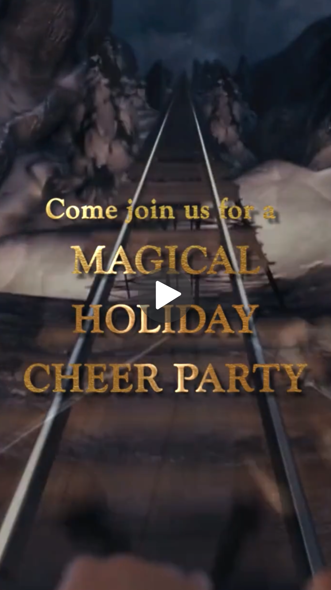 Polar Express Christmas Party Video Invitation - Polar Express Magical Holiday Party Invite