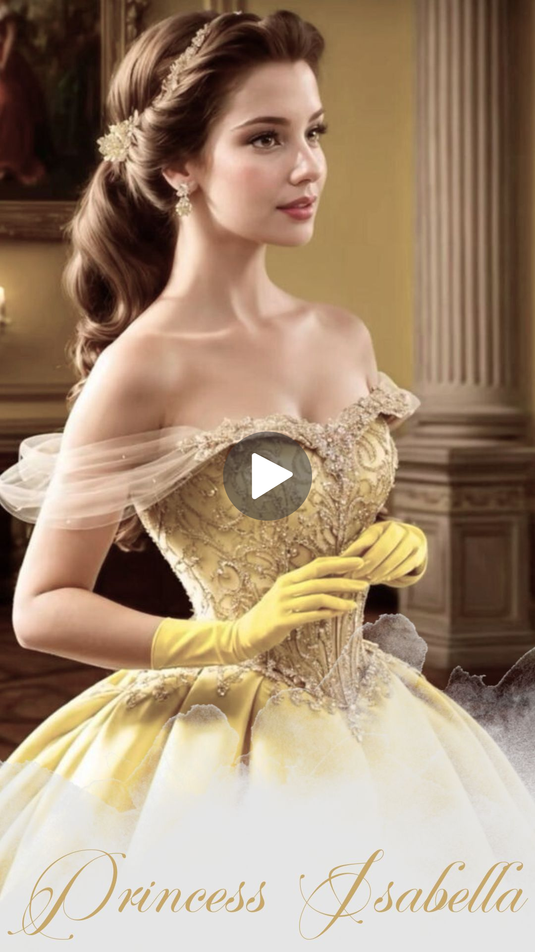 Vintage Beauty &amp; Beast Sweet 16 Video Invitation - Enchanted Beauty &amp; Beast Sweet 16 Paty Invite