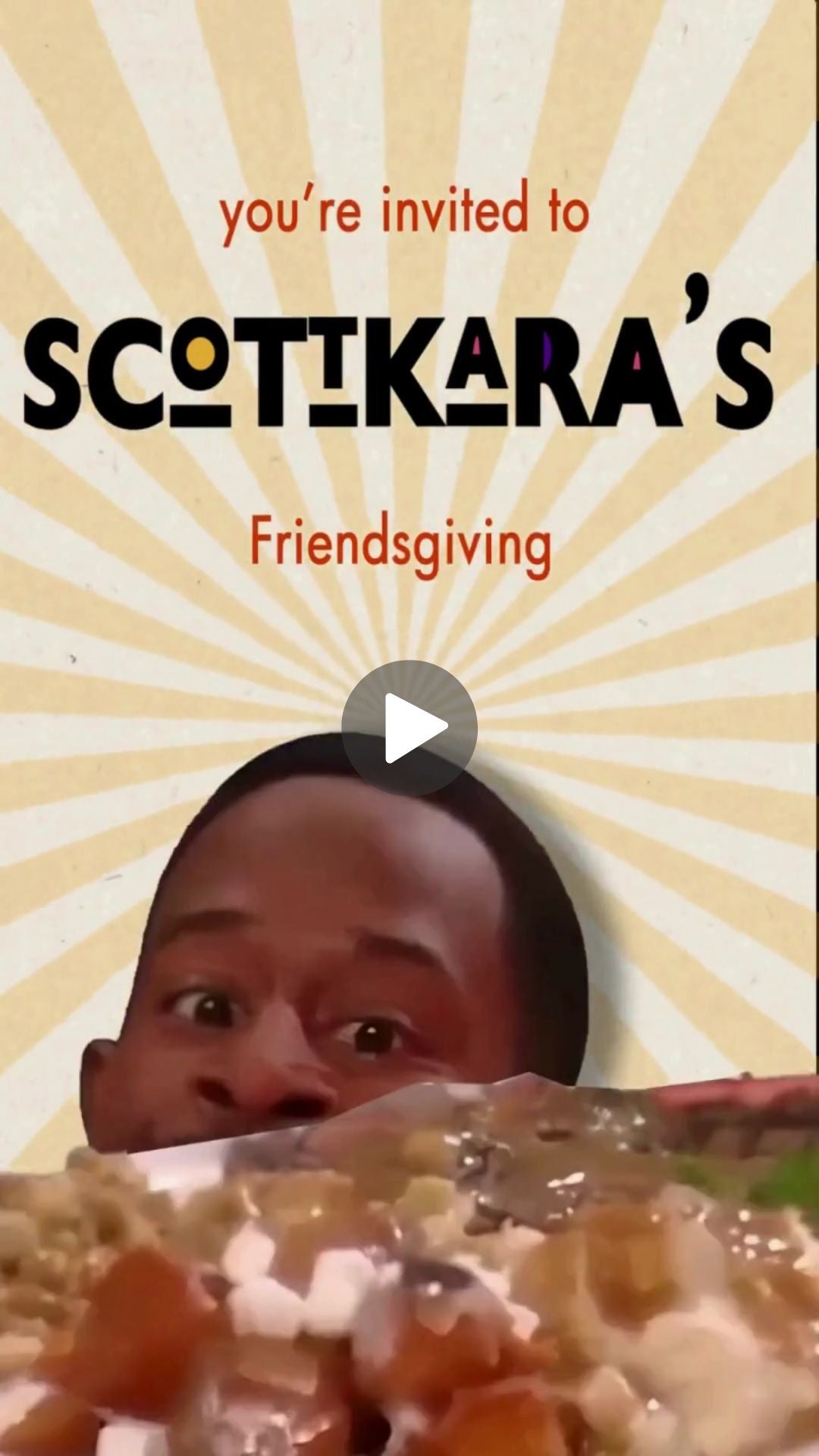 Friendsgiving Invitations - &#39;Martin&#39; TV Show-Themed Digital Invite for a 90s-Inspired Celebration