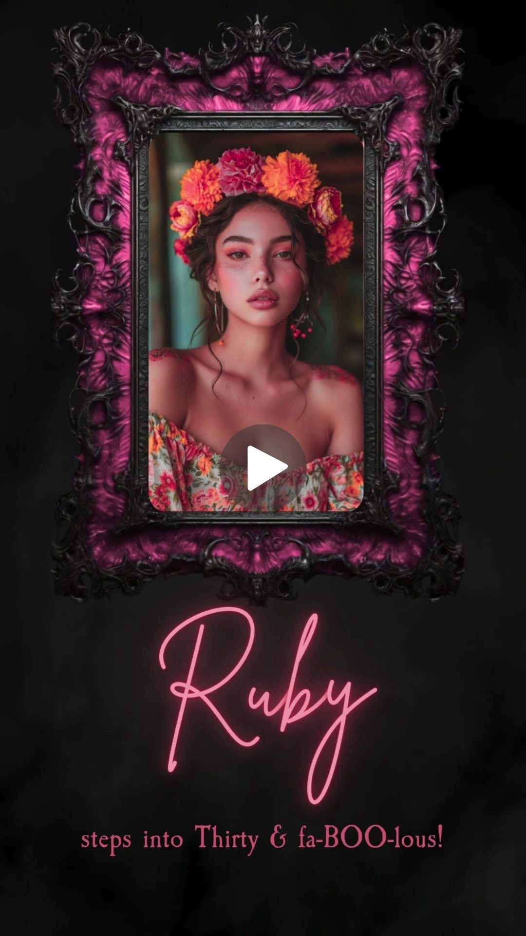 Day of the Dead Birthday Animated Video Invitation | Canva Template | Instant Download