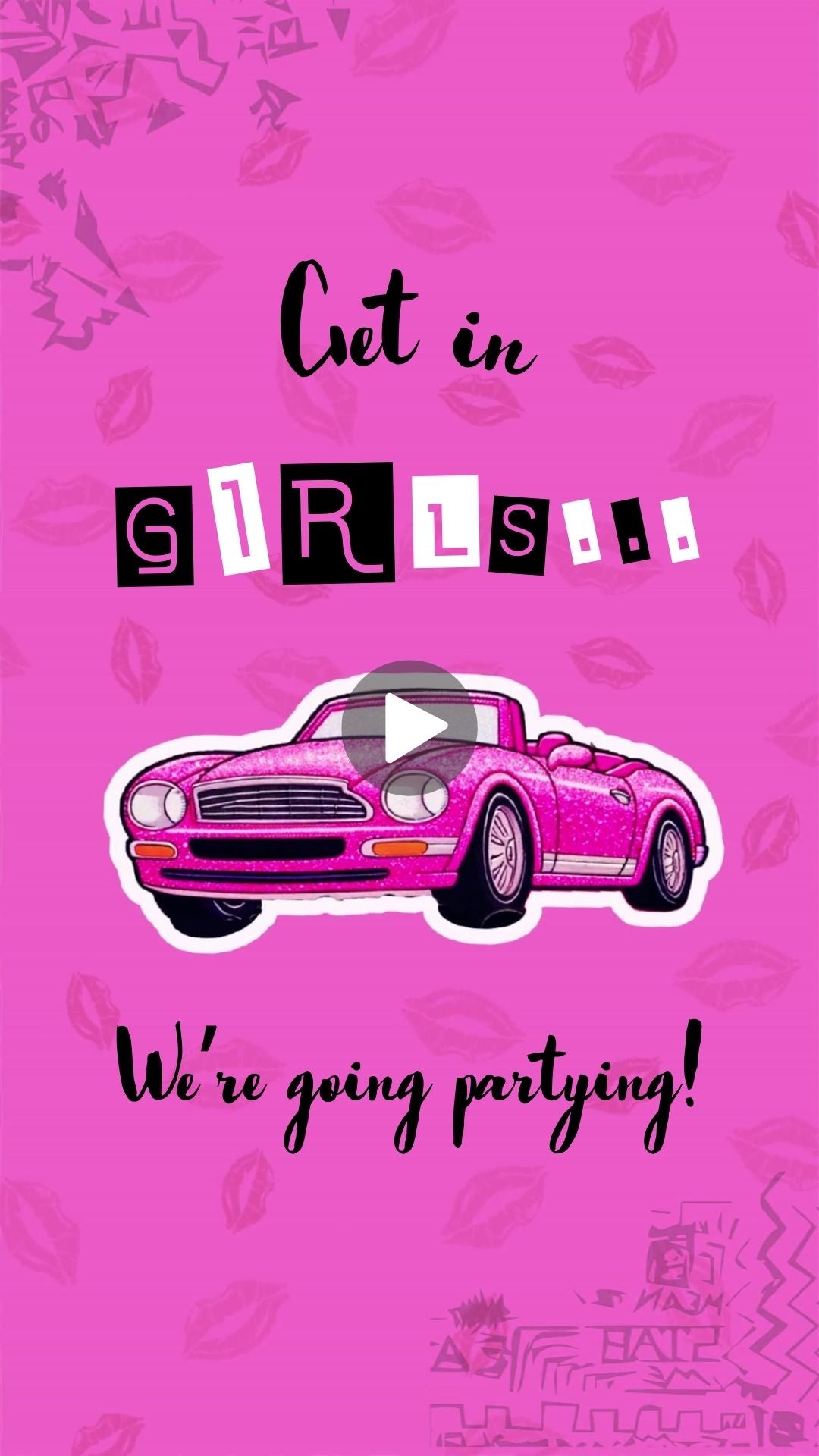 Mean Girls Invitation - Get In Girls Birthday Party Invite | Canva Template | Instant Download