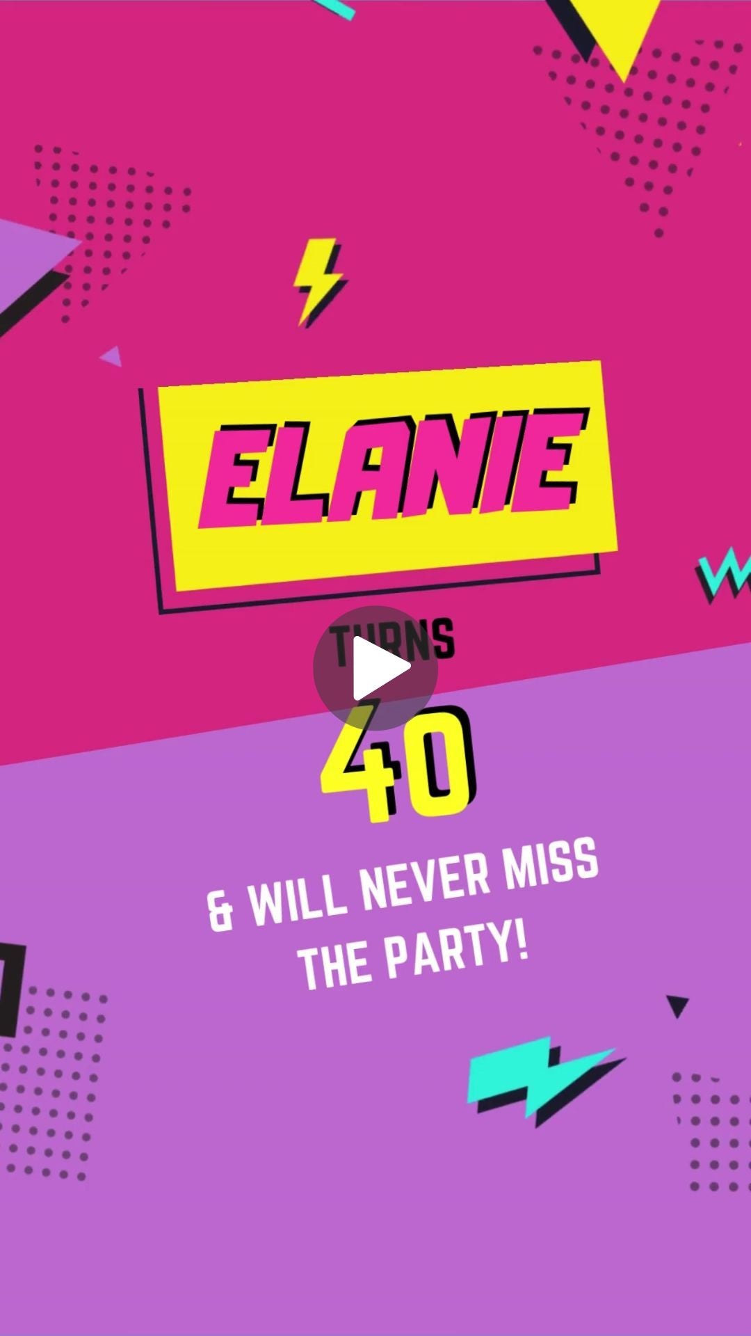 80’s Made Me, 90’s Raised Me - Retro Nostalgia Birthday Invite | Canva Template | Instant Download