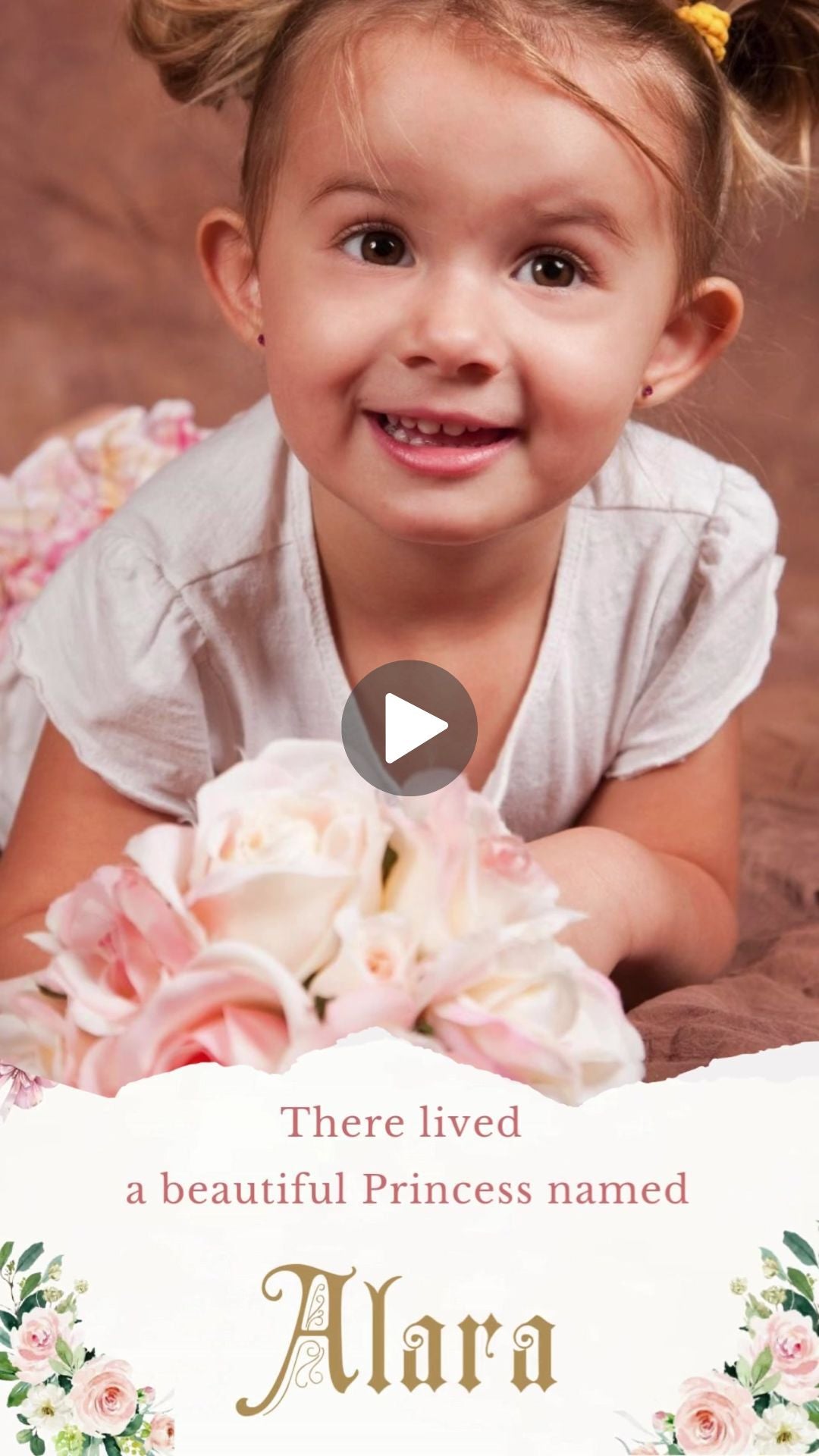 Royal Princess Birthday Animated Video Invitation | Canva Template | Instant Download