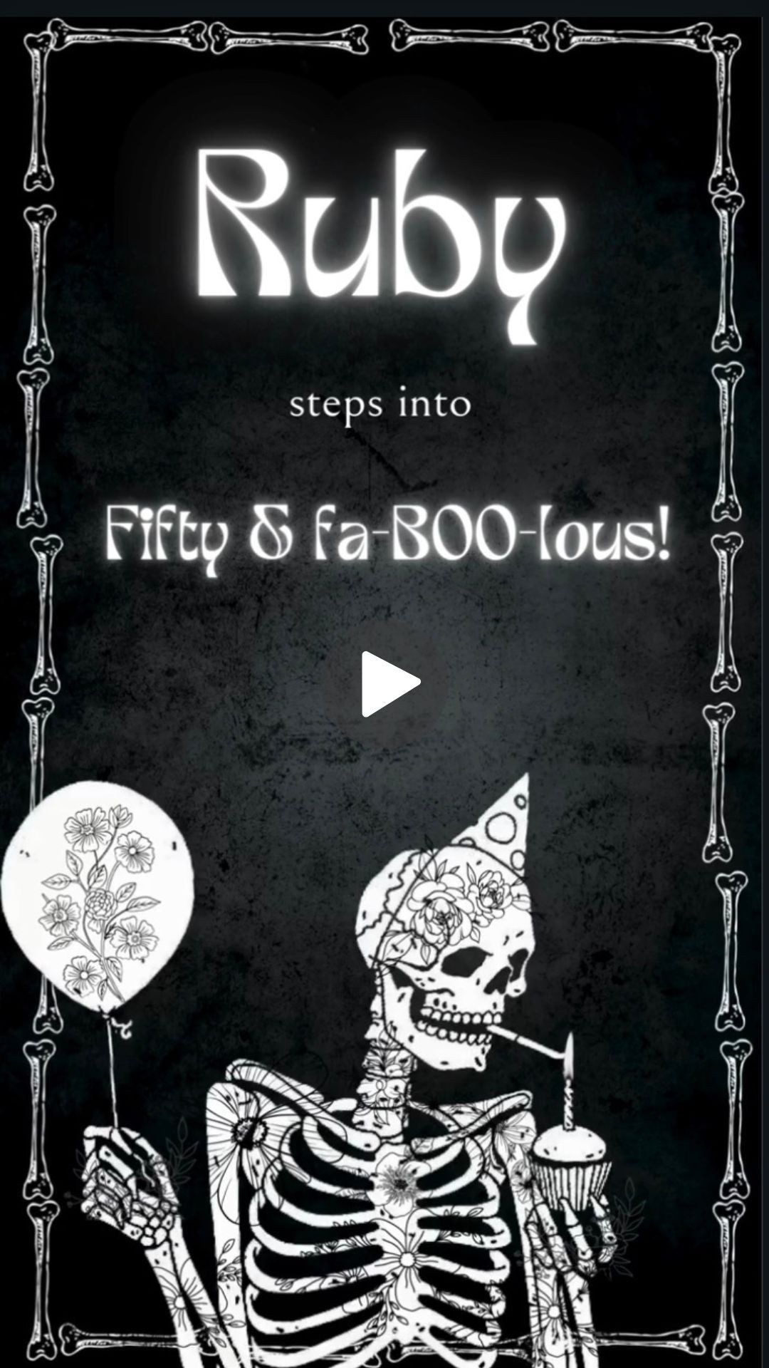 Death to His 20s Birthday Animated Video Invitation | Canva Template | Instant Download