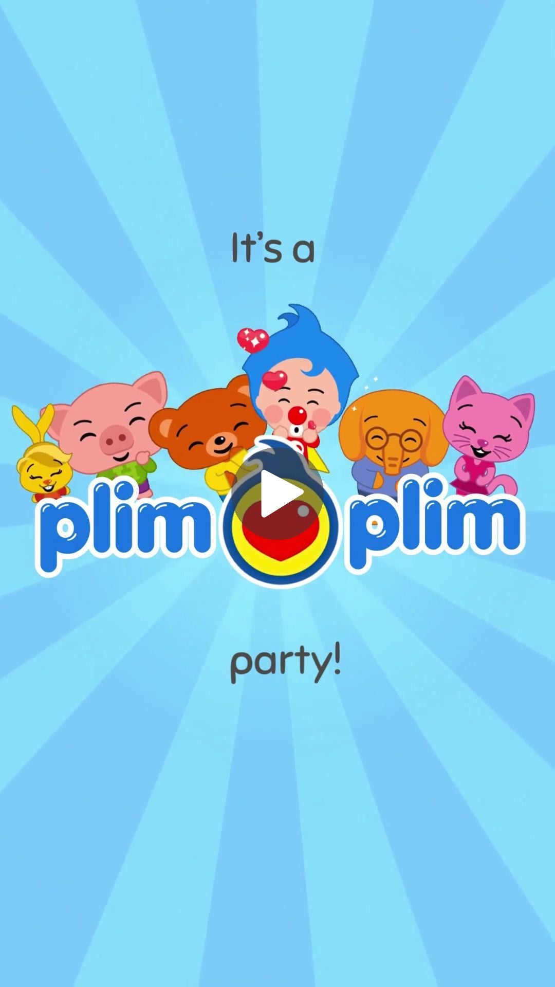 Baby Plim Plim Birthday Animated Video Invitation | Cartoon Kids Evite, Digital Party Invite, Canva Template, Instant Download, First Birthday Invitation, Baby Birthday Video Invite, Birthday Gifts