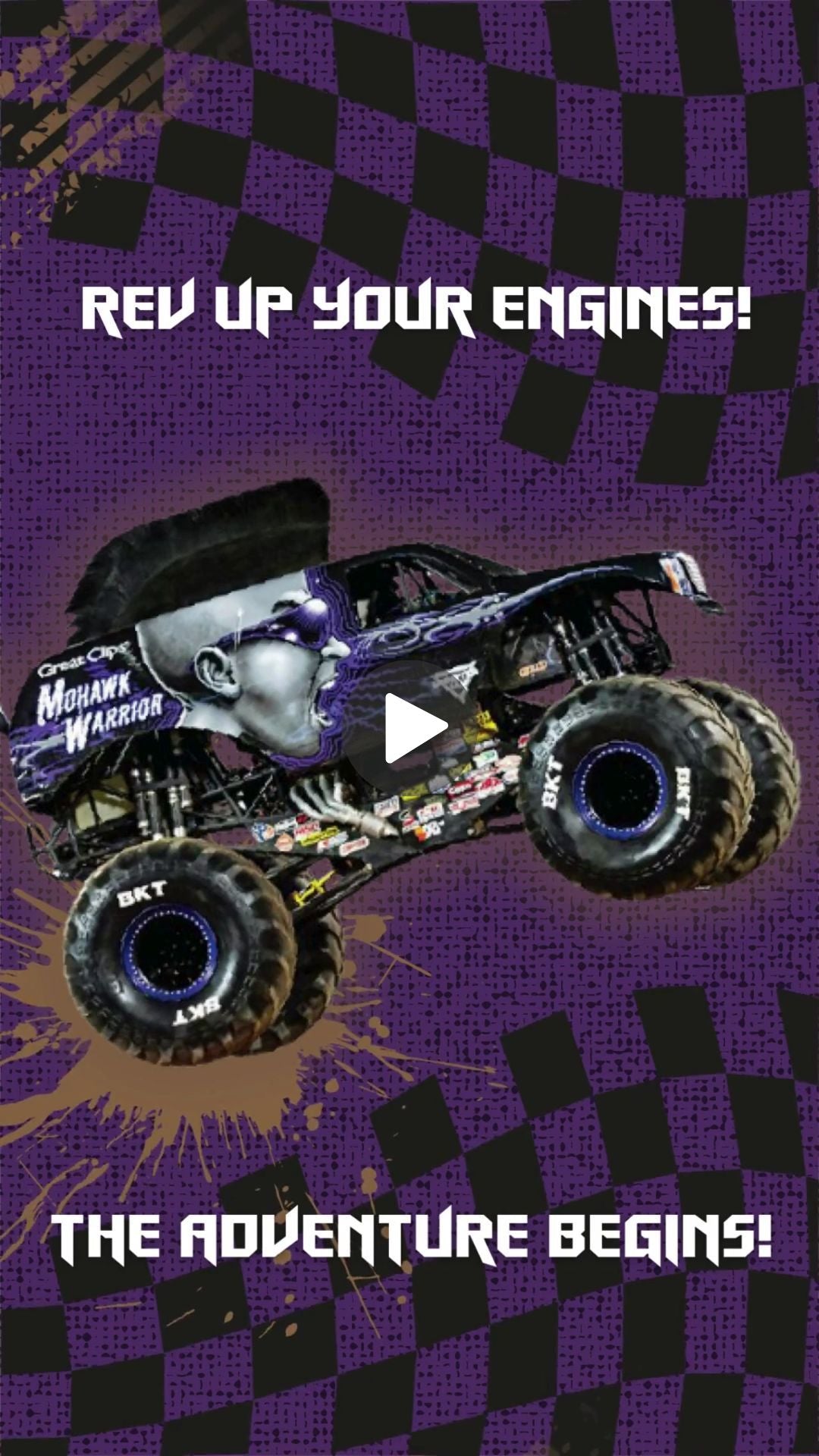 Monster Truck Birthday Video Invitation - Monster Truck Theme Digital Invite | Canva Template | Instant Download