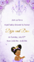 A Little Princess Purple Baby Shower Invitation - A Little Princess Purple Theme Baby Shower Invite