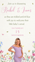 Baby Blooming Baby Shower Video Invitation -Baby in Blooming Theme Baby Shower Digital Invite