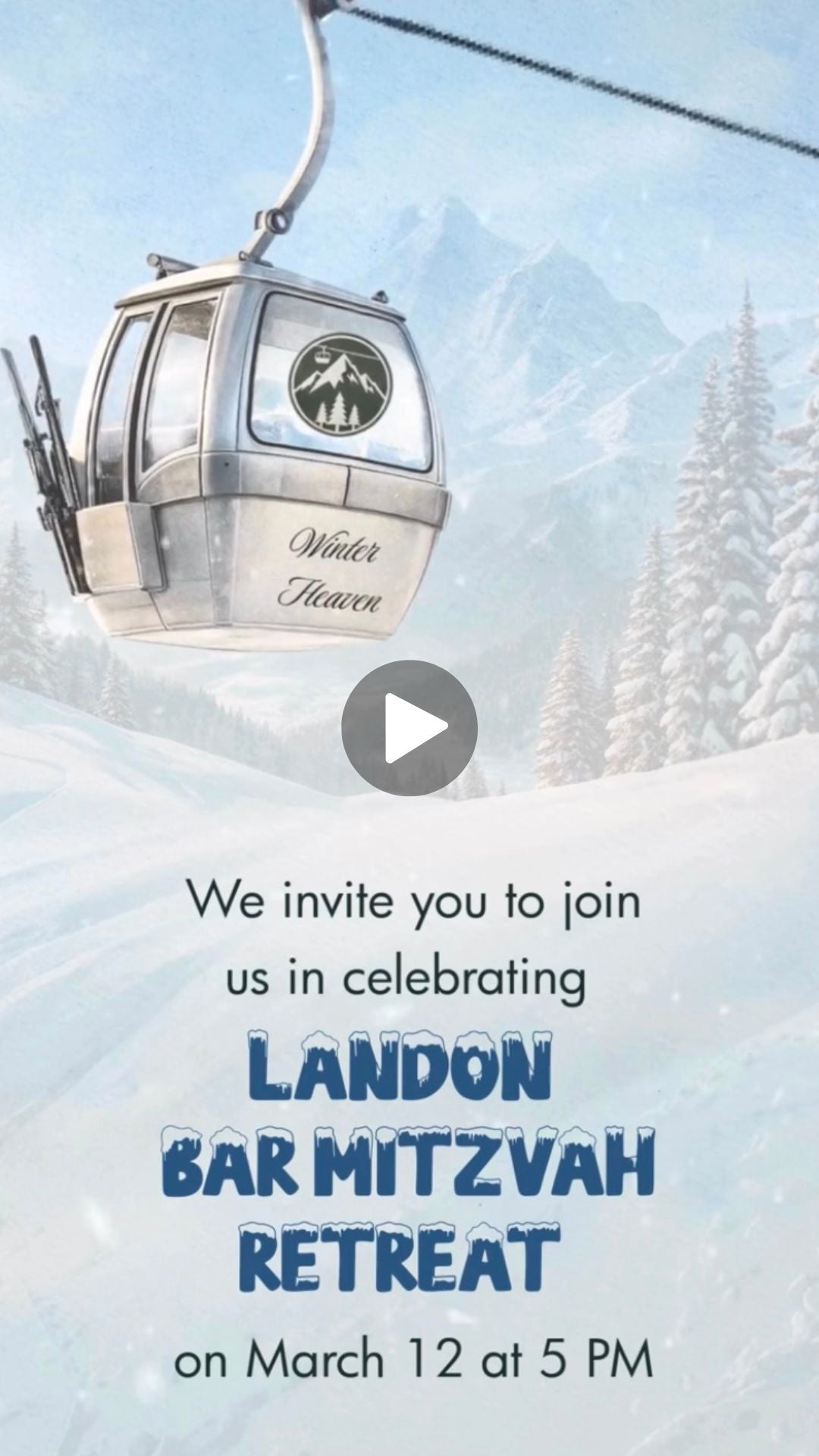 Animated Ski-Themed Bar Mitzvah Invitation | Luxury Winter Resort Digital Invite | Canva Template | Instant Download - urnotinvitedKIds BirthdayurnotinvitedurnotinvitedVideo OnlyAnimated Ski-Themed Bar Mitzvah Invitation | Luxury Winter Resort Digital Invite | Canva Template | Instant Download