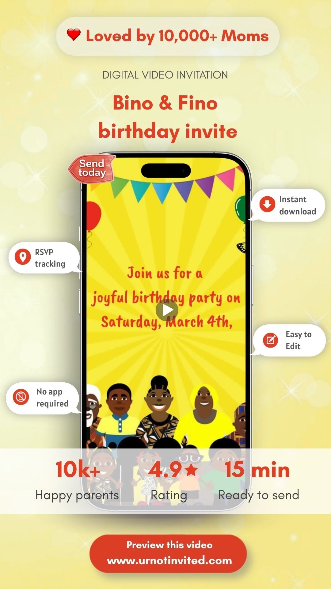 Bino and Fino Birthday Video Invitation - Bino and Fino Theme Invite - Come On Kids Let's Dance Dance Dance! | Canva Template | Instant Download - urnotinvitedKIds BirthdayurnotinvitedurnotinvitedINV-1170Video OnlyBino and Fino Birthday Video Invitation - Bino and Fino Theme Invite - Come On Kids Let's Dance Dance Dance! | Canva Template | Instant Download