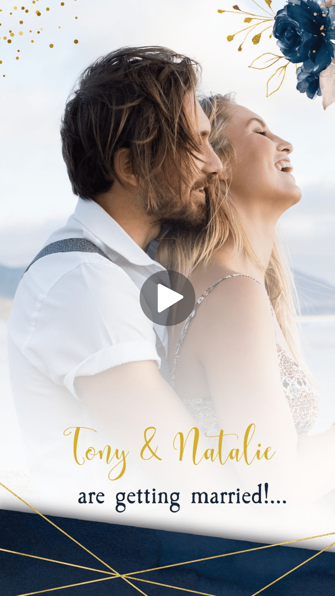 Blush Navy Wedding Video Invitation - Blush Navy Floral Theme Wedding Digital Invite - Save the date - urnotinvitedWeddingurnotinvitedurnotinvitedINV-1284Video OnlyBlush Navy Wedding Video Invitation - Blush Navy Floral Theme Wedding Digital Invite - Save the date