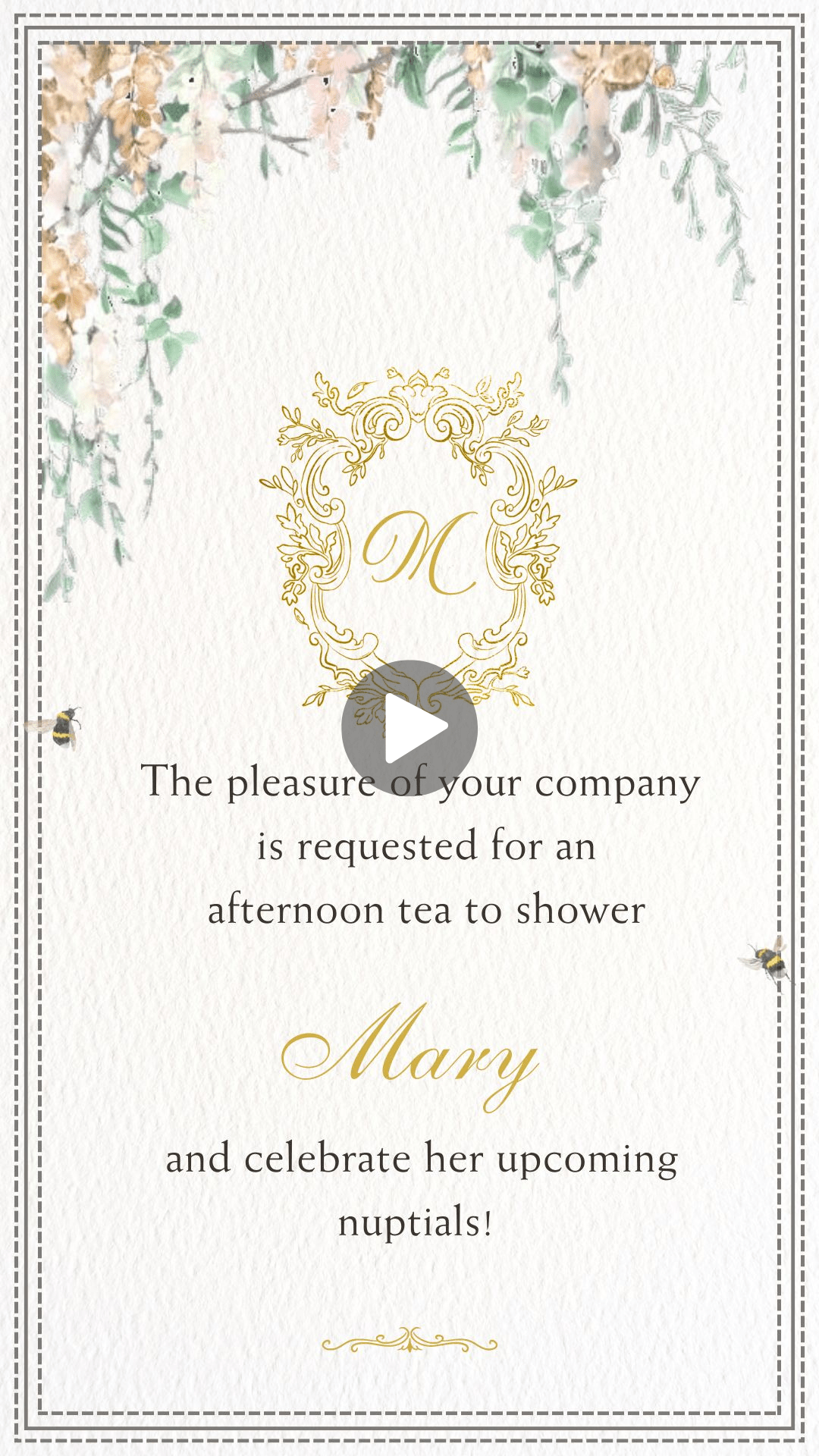 Bridgerton Bridal Shower Garden Party Invitation - Bridgerton-themed Bridal Shower Regency Romance Invite - urnotinvitedBridal ShowerurnotinvitedurnotinvitedVideo OnlyBridgerton Bridal Shower Garden Party Invitation - Bridgerton-themed Bridal Shower Regency Romance Invite