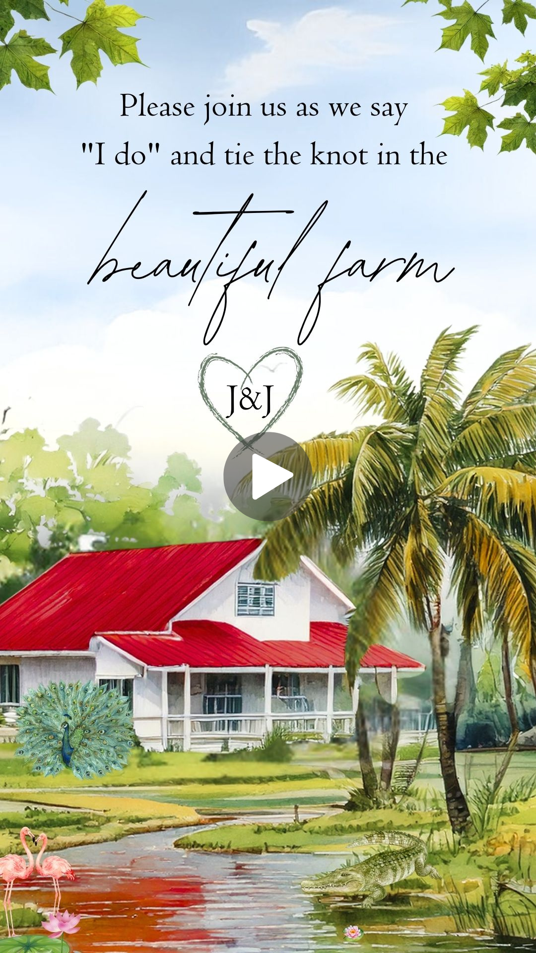 Farm Wedding Video Invitation | Personalized Rustic Wedding Invite | Digital Save-the-Date | Animated Farm Theme Invite | Instant Download - urnotinvitedWeddingurnotinvitedurnotinvitedVideo OnlyFarm Wedding Video Invitation | Personalized Rustic Wedding Invite | Digital Save-the-Date | Animated Farm Theme Invite | Instant Download