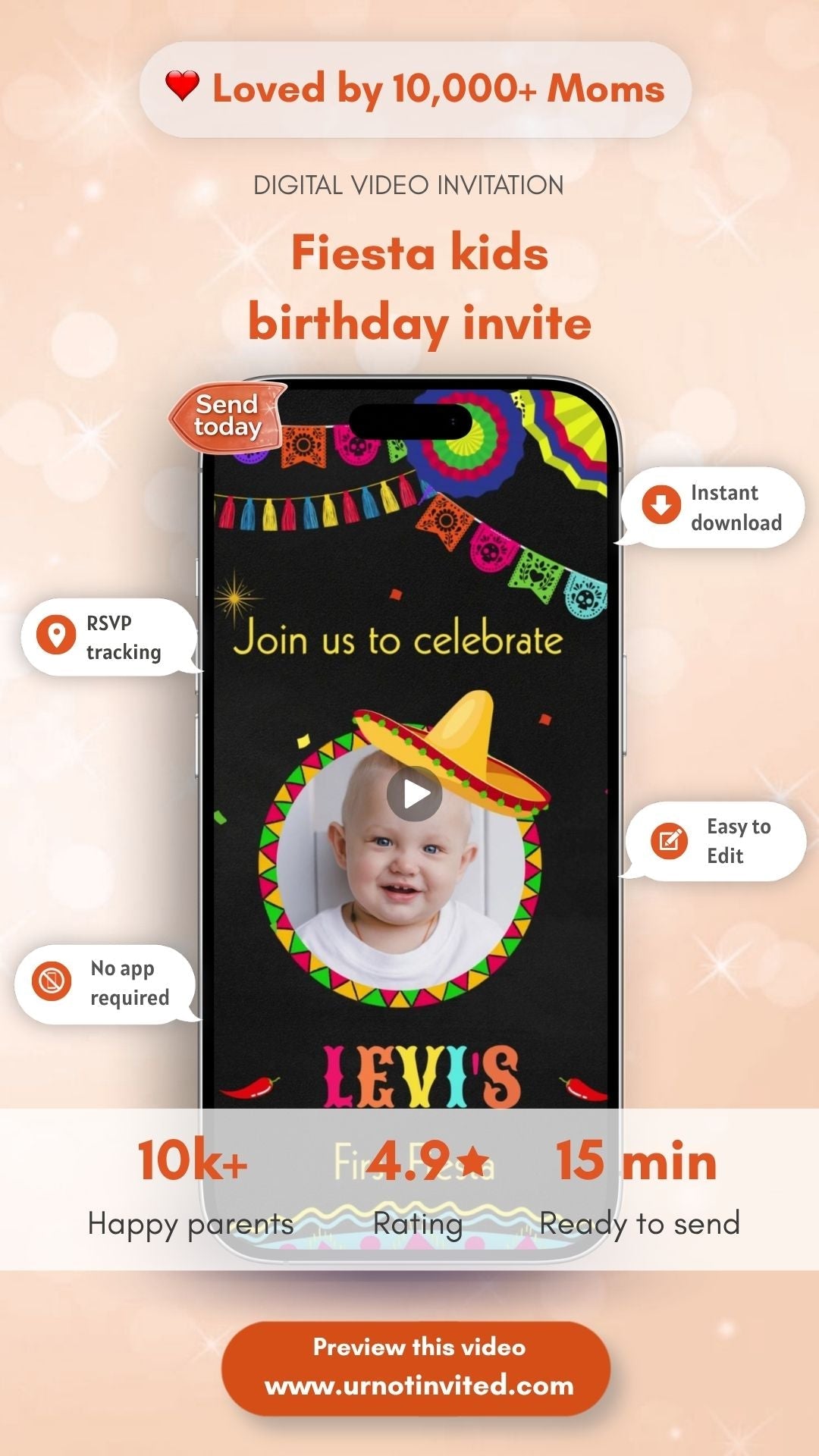 First Fiesta Kids Birthday Invitation – Mexican Party Cinco de Mayo Digital Invite Template | canva template |instant download - urnotinvitedKIds BirthdayyourenvitedurnotinvitedINV-0127Video OnlyFirst Fiesta Kids Birthday Invitation – Mexican Party Cinco de Mayo Digital Invite Template | canva template |instant download