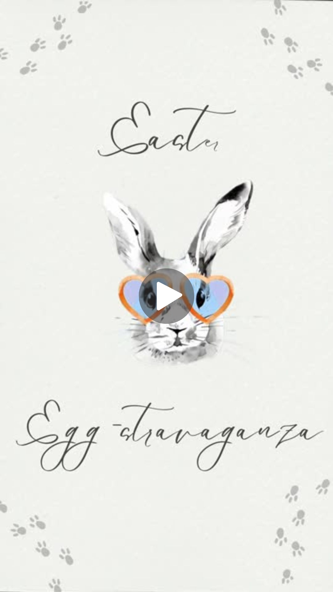 Easter Party Video Invitation - Easter Egg Hunt Party Invite