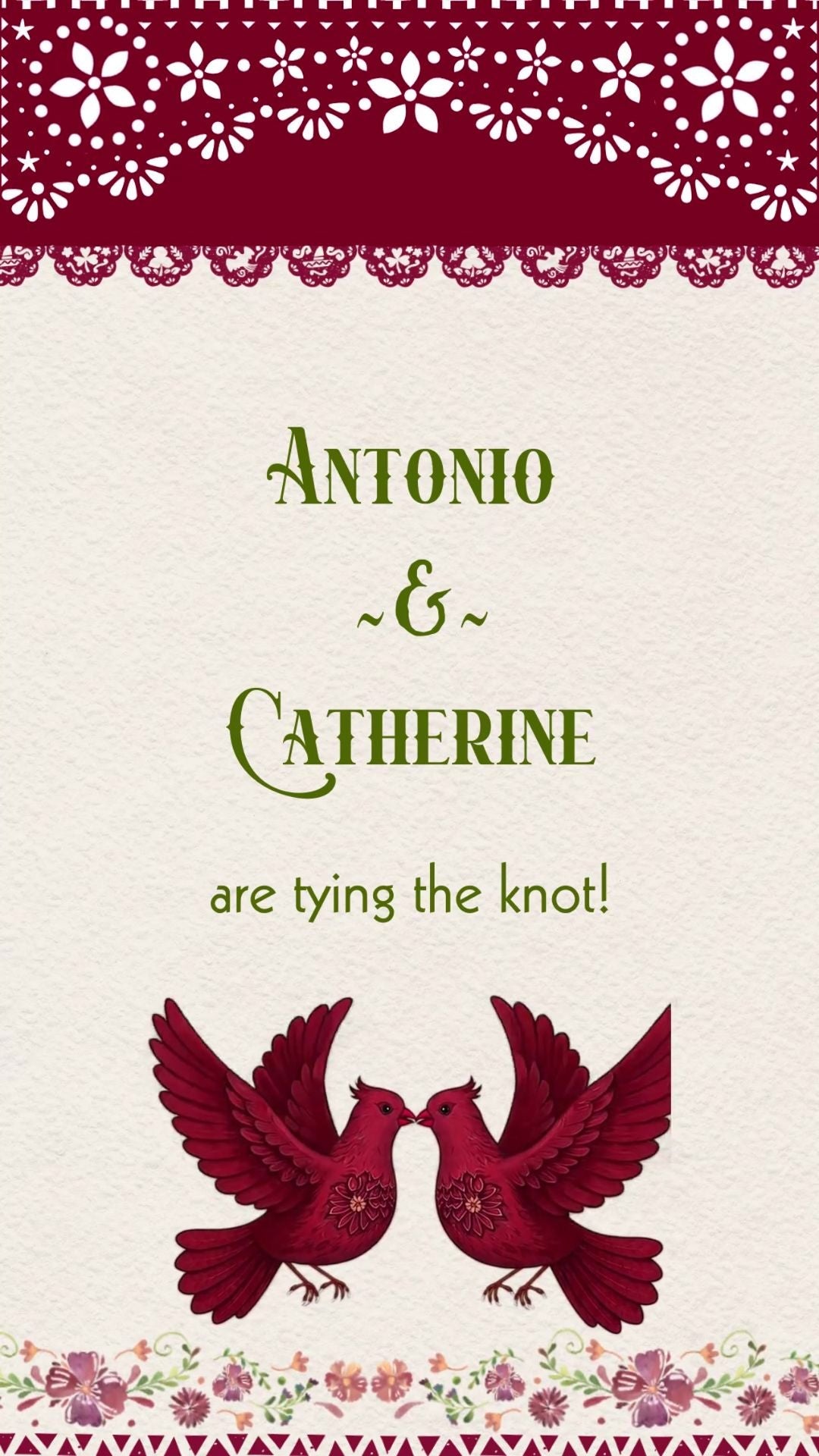 Mexican Papel Picado Burgundy Wedding Video Invitation | Personalized Digital Invite | Personalized Digital Invite - urnotinvitedIndian WeddingurnotinvitedurnotinvitedVideo OnlyMexican Papel Picado Burgundy Wedding Video Invitation | Personalized Digital Invite | Personalized Digital Invite