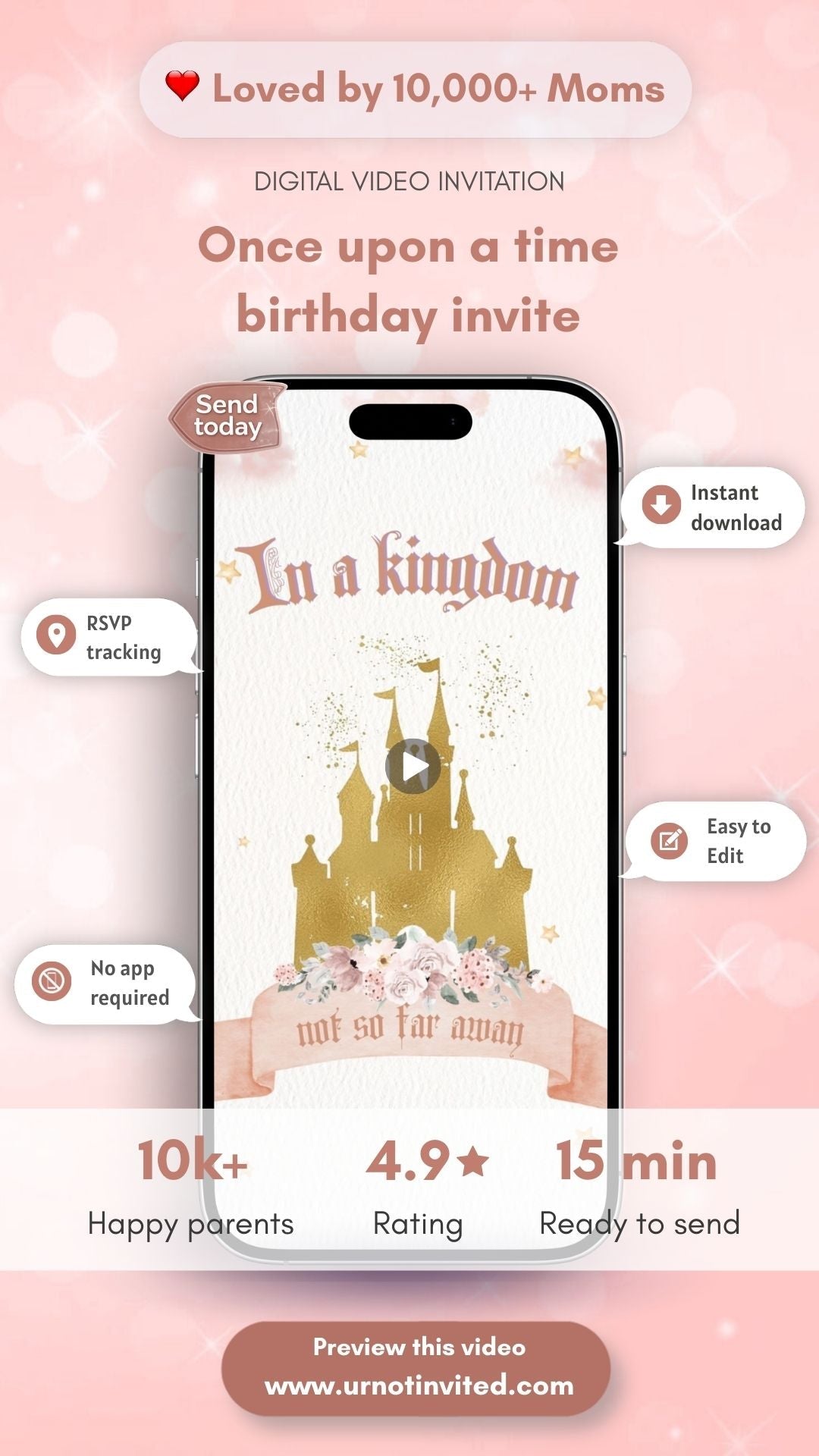 Once Upon A Time Birthday Invitation - One-ce Upon A Time First Birthday Party Invite - urnotinvitedFirst BirthdayurnotinvitedurnotinvitedINV-1183Video OnlyOnce Upon A Time Birthday Invitation - One-ce Upon A Time First Birthday Party Invite