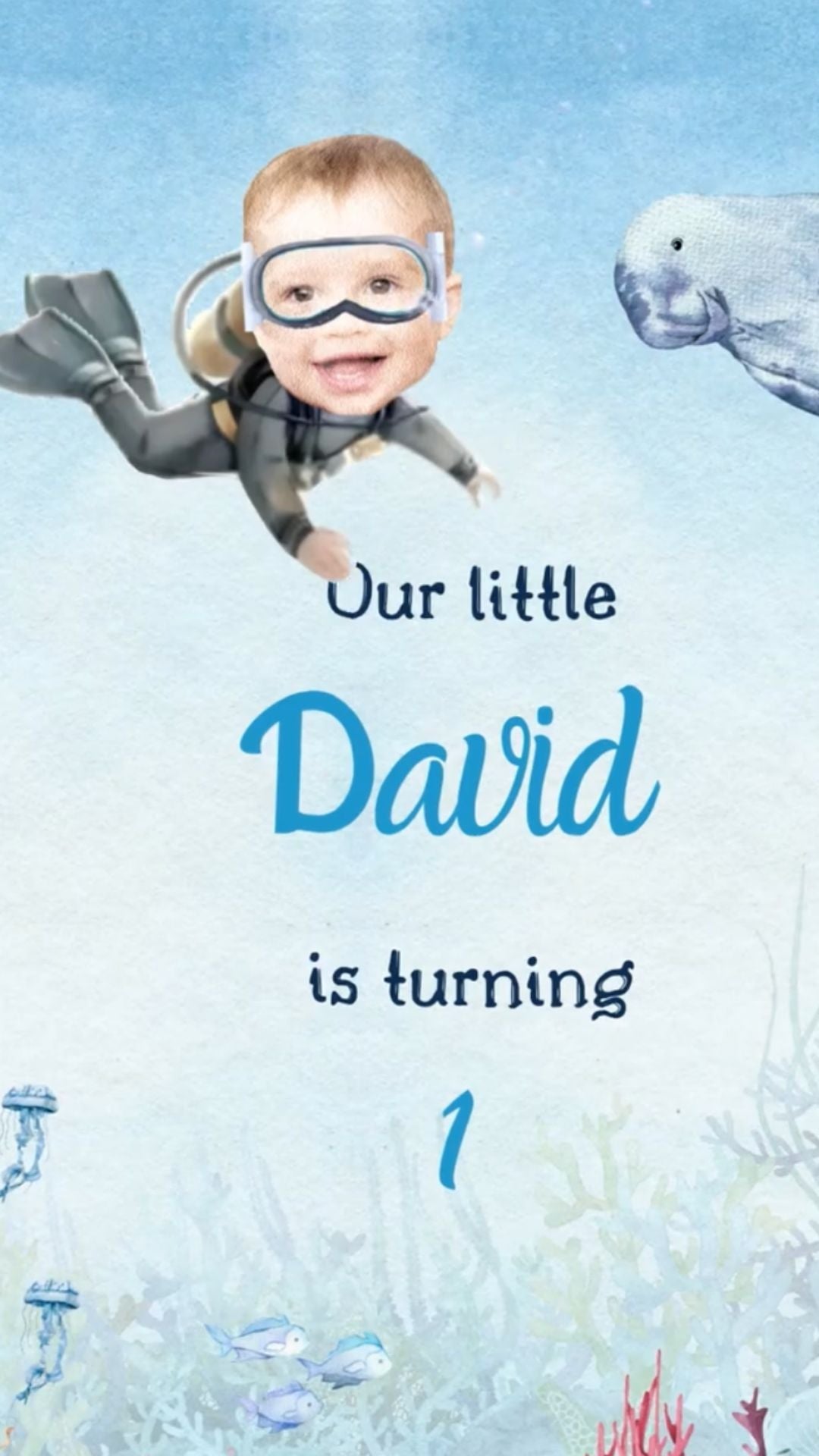 Personalized Under the Sea Birthday Party - Mermaid &amp; Ocean Adventure with Kid's Face (Copy) - urnotinvitedInvitationsurnotinvitedurnotinvitedVideo OnlyPersonalized Under the Sea Birthday Party - Mermaid &amp; Ocean Adventure with Kid's Face (Copy)