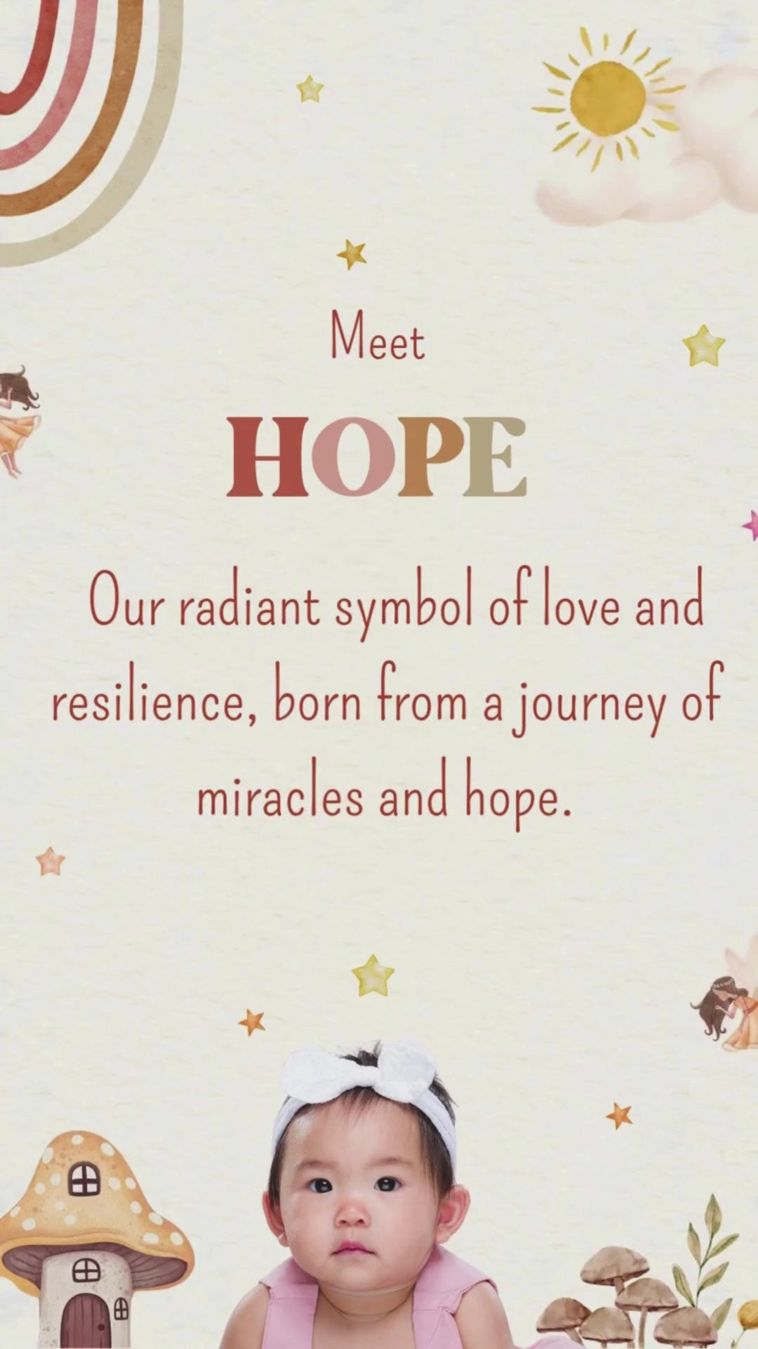 Rainbow Boho Fairy 1st Trip Around The Sun Video Invitation - Rainbow Boho Shade Theme Digital Invite