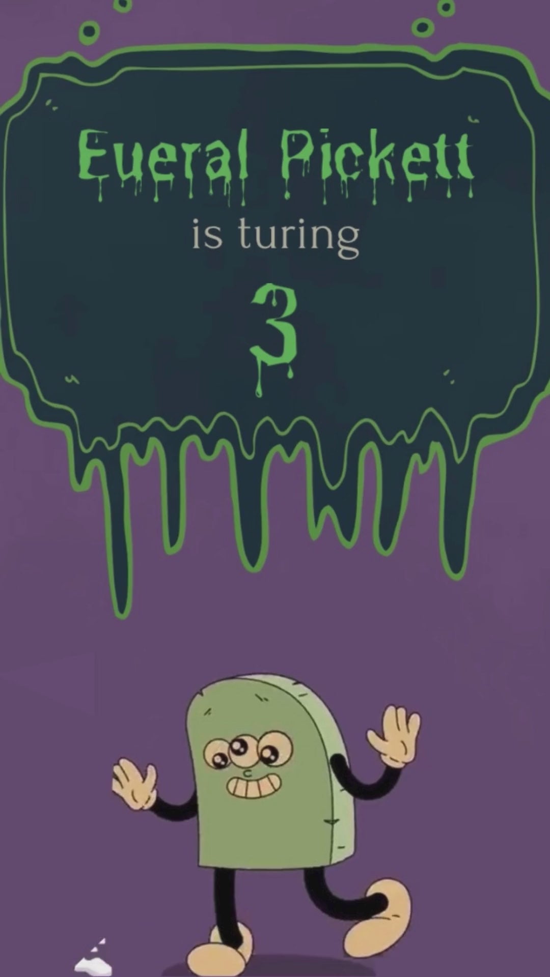 Monster Mash Birthday Animated Video Invitation | Canva Template | Instant Download