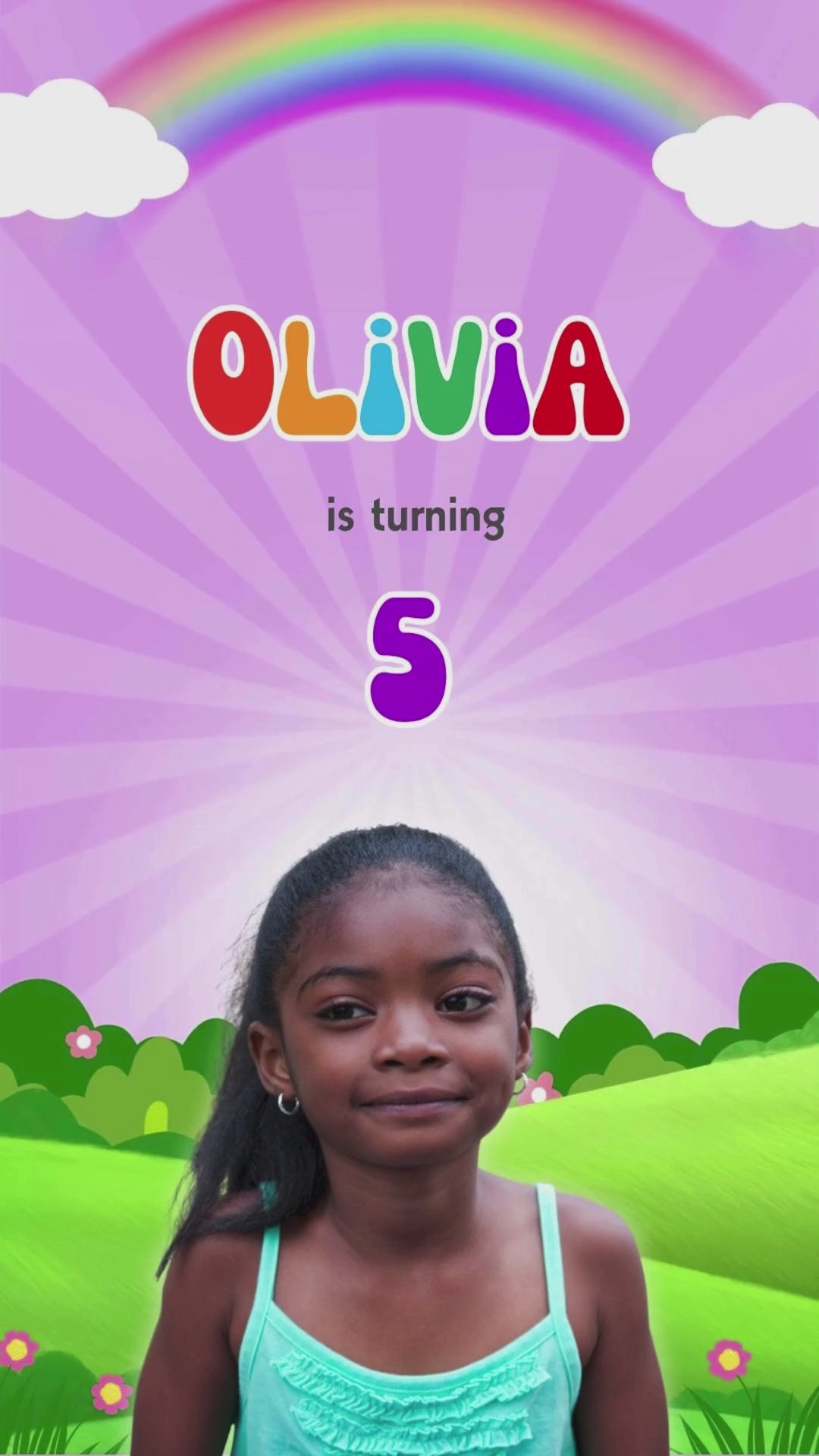 Gracie’s Corner girl Birthday Video Invitation - Gracie’s Corner Theme Birthday Party Invite  | Canva Template | Instant Download