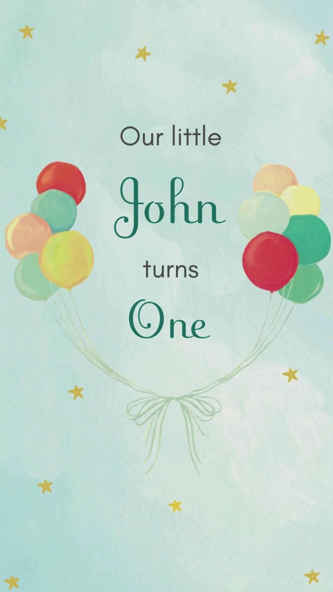 The Wonderful Things You Will Be Birthday Party Invitation