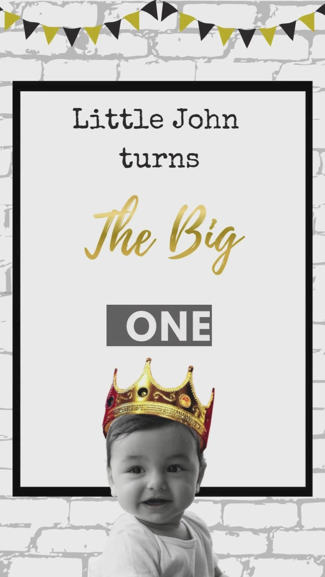 Biggie Smalls Birthday Animated Video Invitation | Canva Template | Instant Download