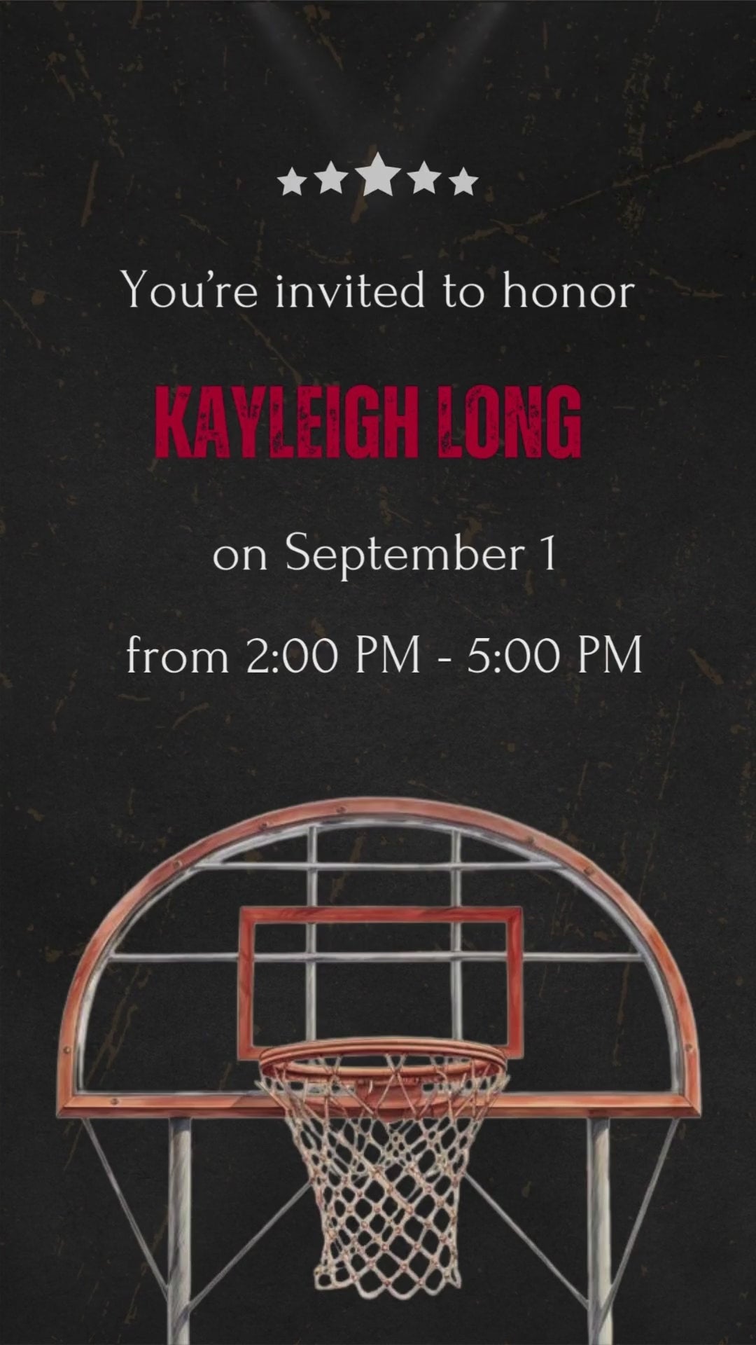 Basketball Boy Baby Shower Invitation - Slam Dunk Celebration Shower for Baby Boy