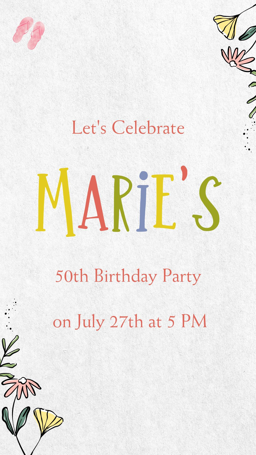 Hot Tub Birthday Video Invitation - Hot Tub Theme Birthday Party Digital Invite