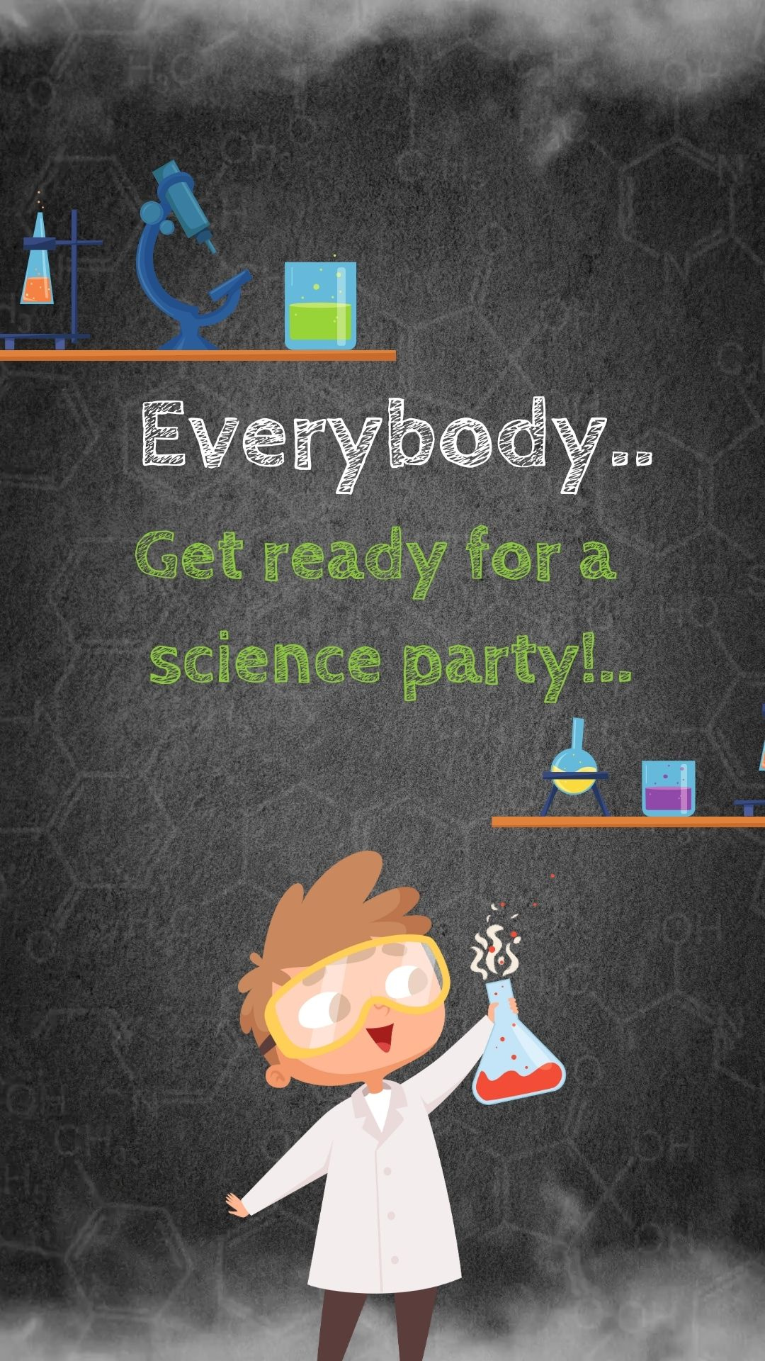 science birthday invitations​