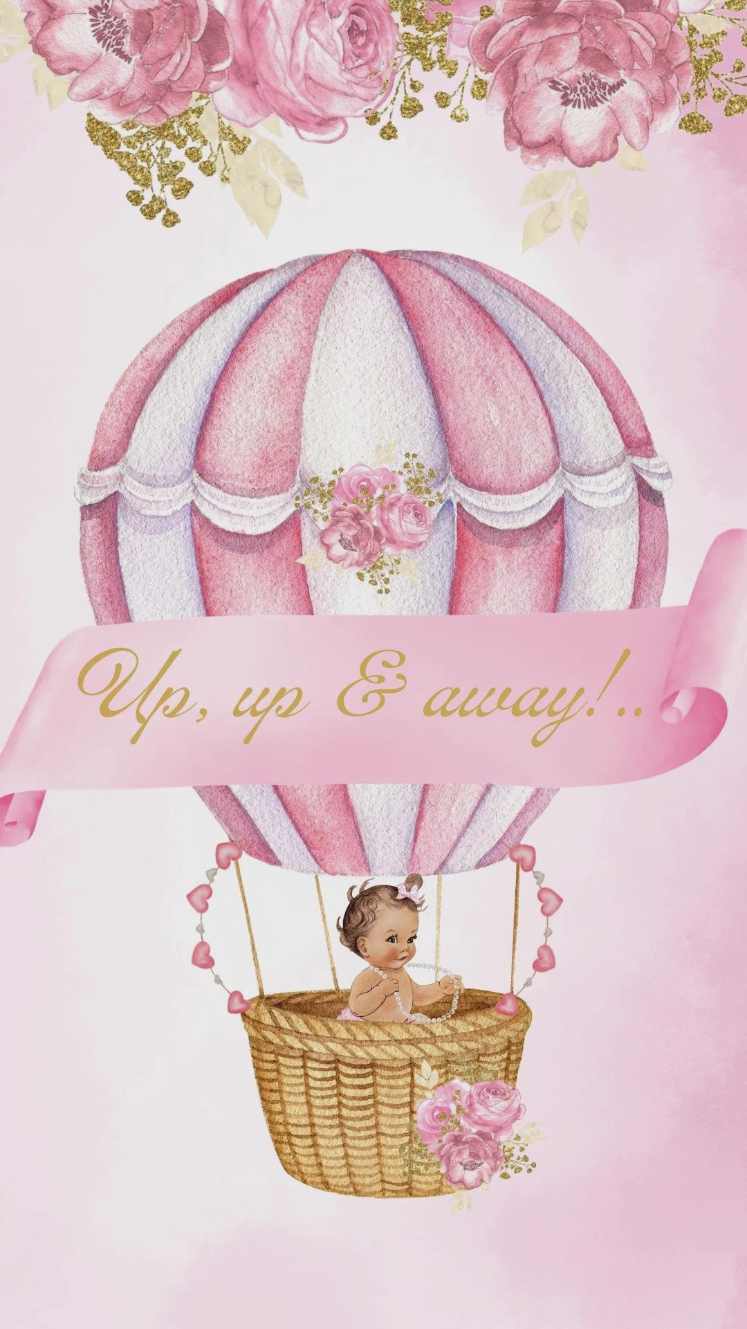 hot air balloon birthday​, hot air balloon birthday invitation