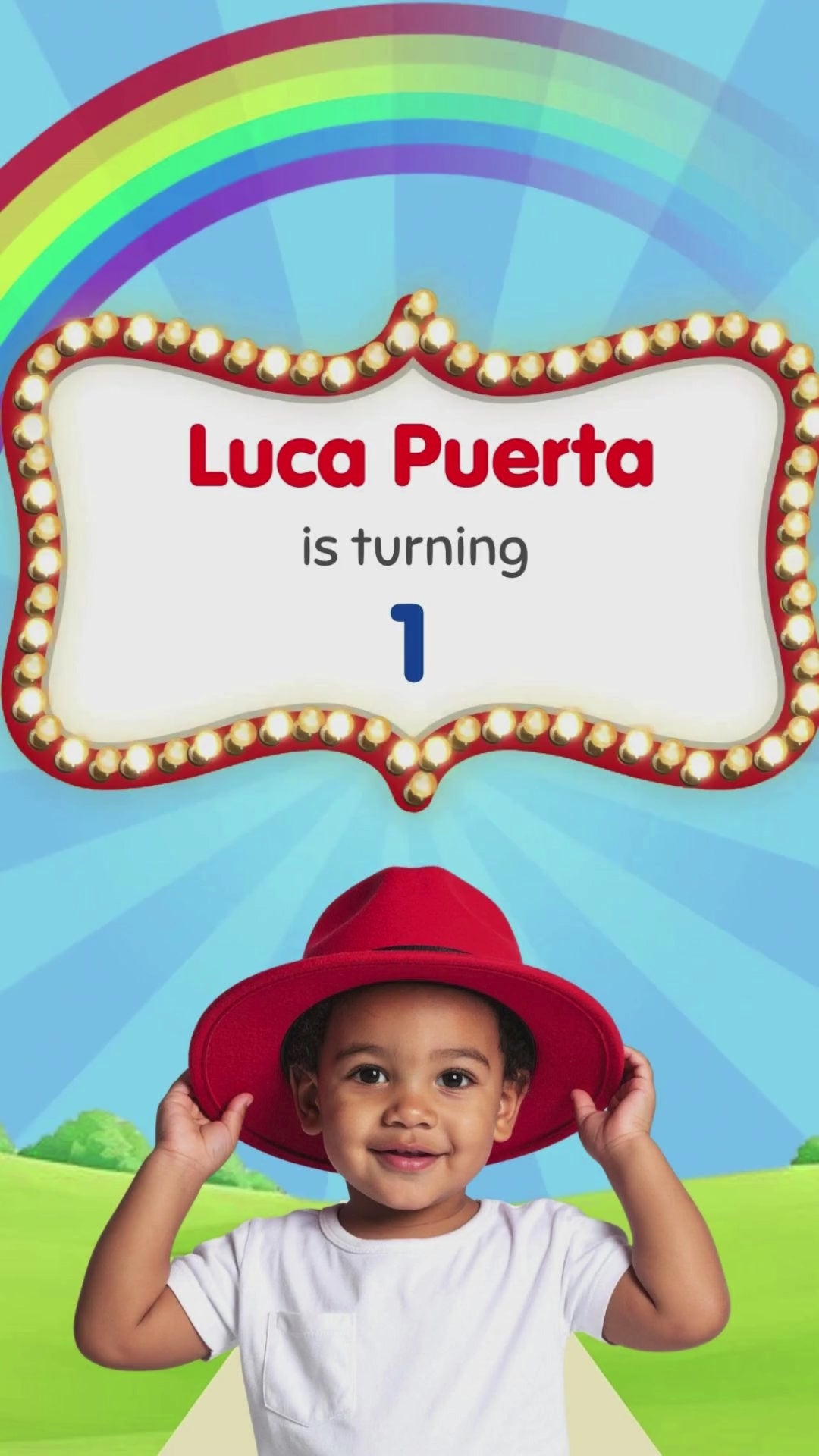 Baby Plim Plim Birthday Invitation | Animated Canva Video Template | Instant Download