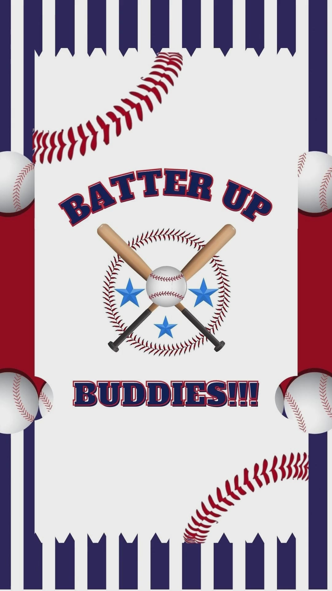 baseball birthday invitations​