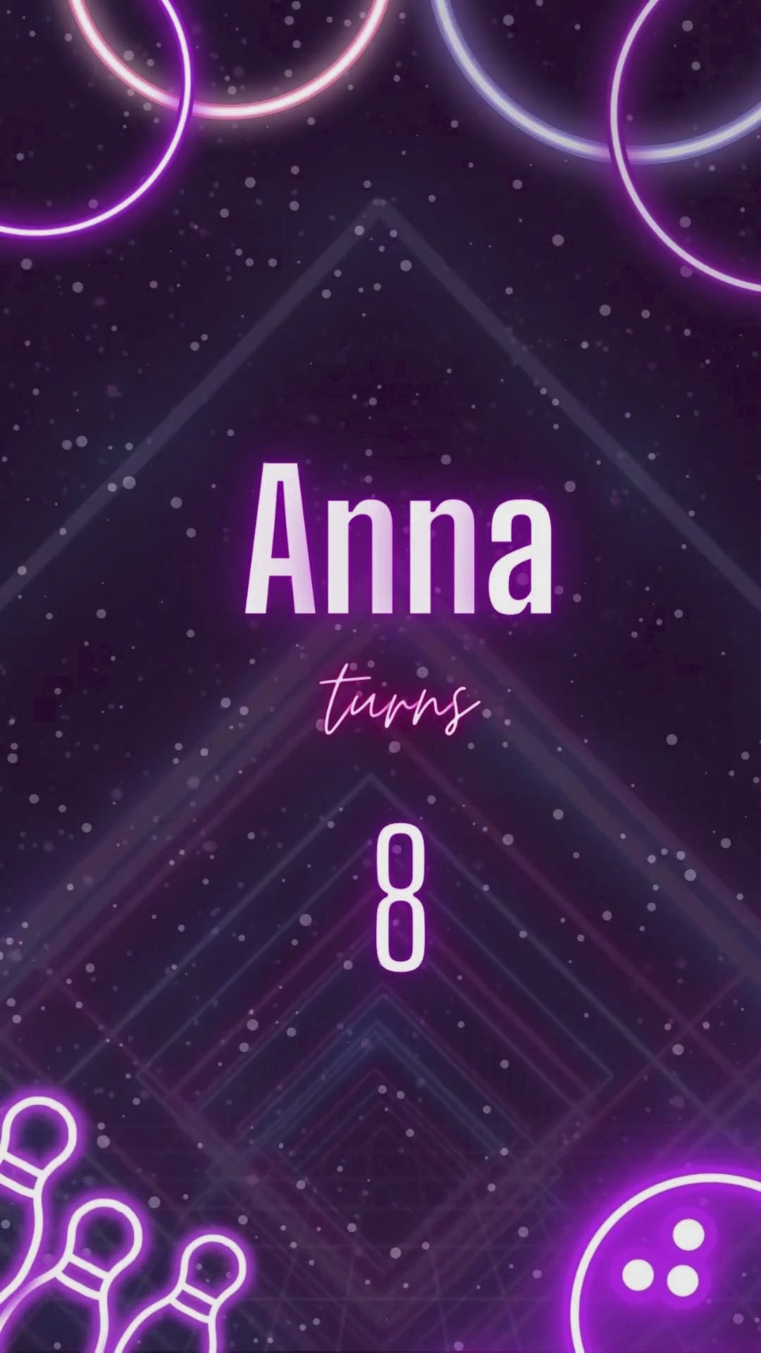 Neon Glow Birthday Invitation - Neon Glow Surprise Birthday Party Invite