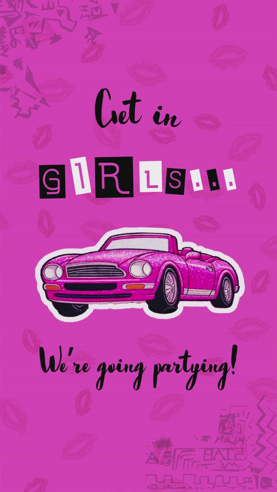 Mean Girls Invitation - Get In Girls Birthday Party Invite | Canva Template | Instant Download
