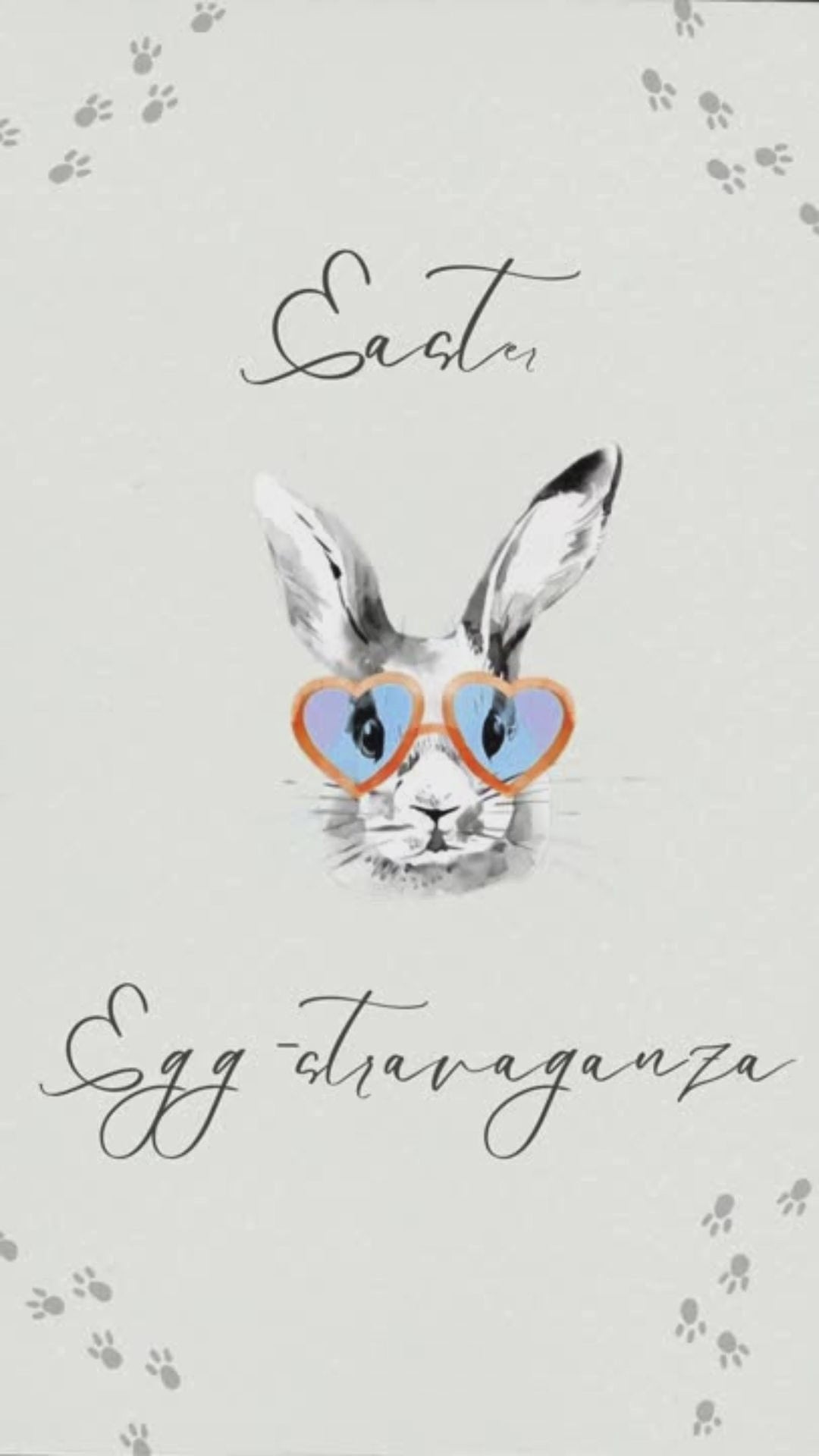 Easter Party Video Invitation - Easter Egg Hunt Party Invite