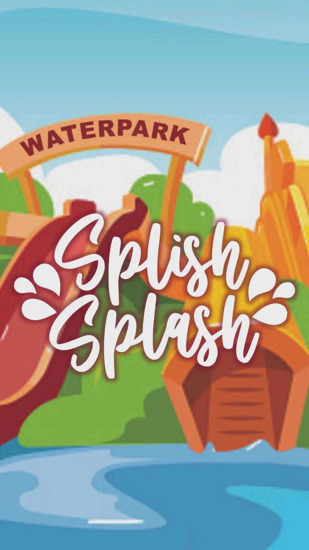 waterpark birthday invitation​