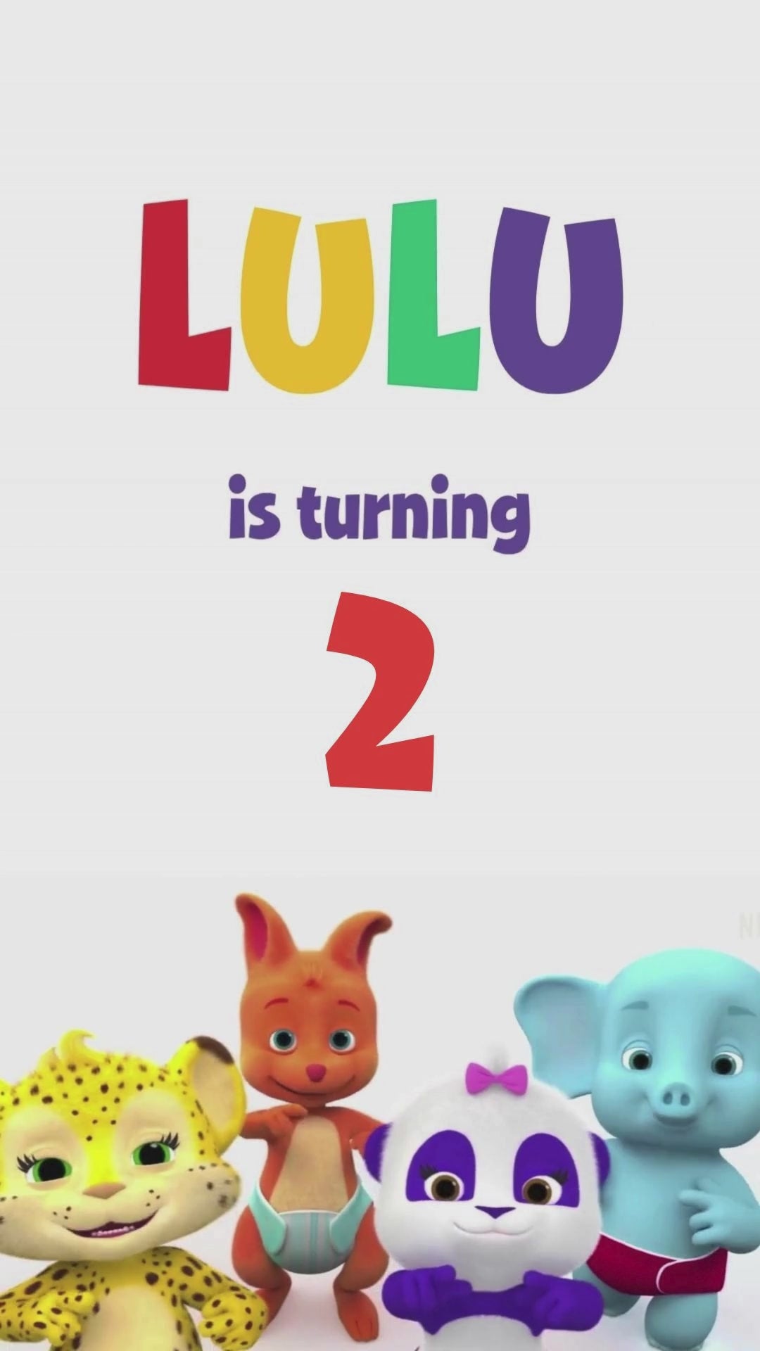 Word Party Birthday Animated Video Invitation | Canva Template | Instant Download